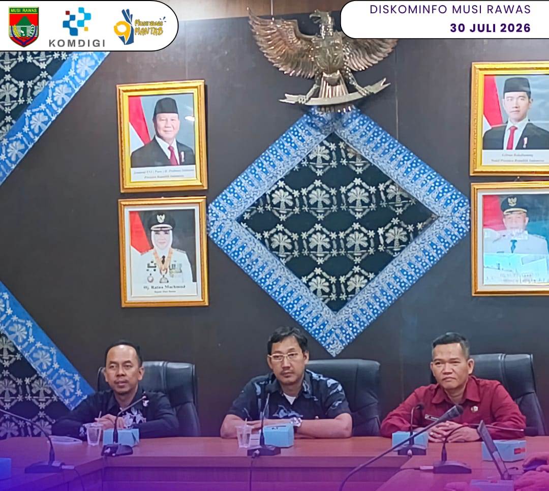 Pemkab Musi Rawas Ikuti Rapat Kerja Bersama Mendagri RI Melalui Vidcon