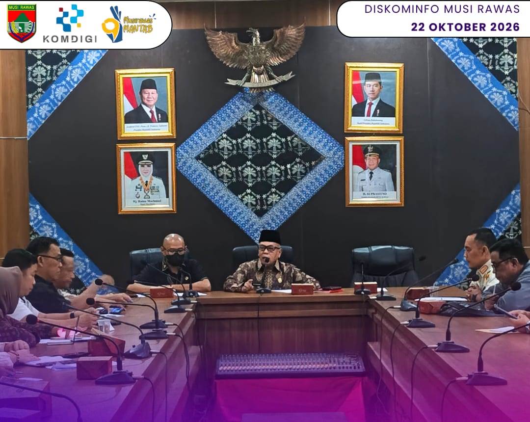 Sekda Musi Rawas Pimpin Persiapan Pelaksanaan Kegiatan Upacara Peringatan Hari Sumpah Pemuda Ke-98 Tahun 2026