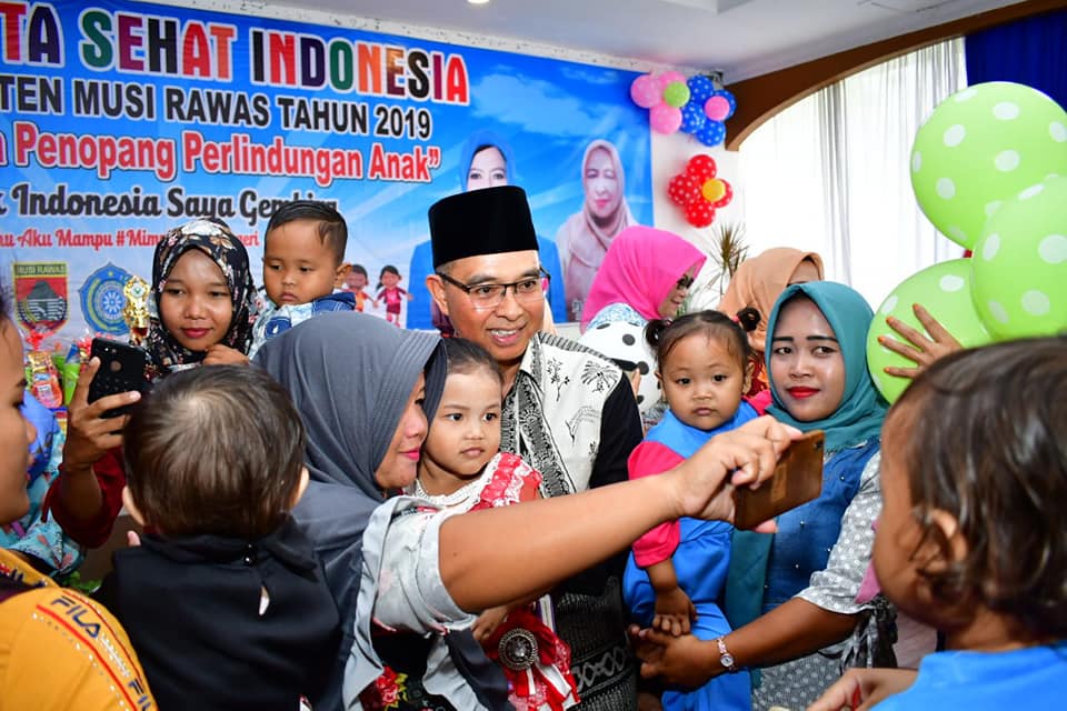 Bupati Musi Rawas H Hendra Gunawan Resmikan Lomba Balita Sehat Indonesia Tingkat Musi Rawas Tahun 20