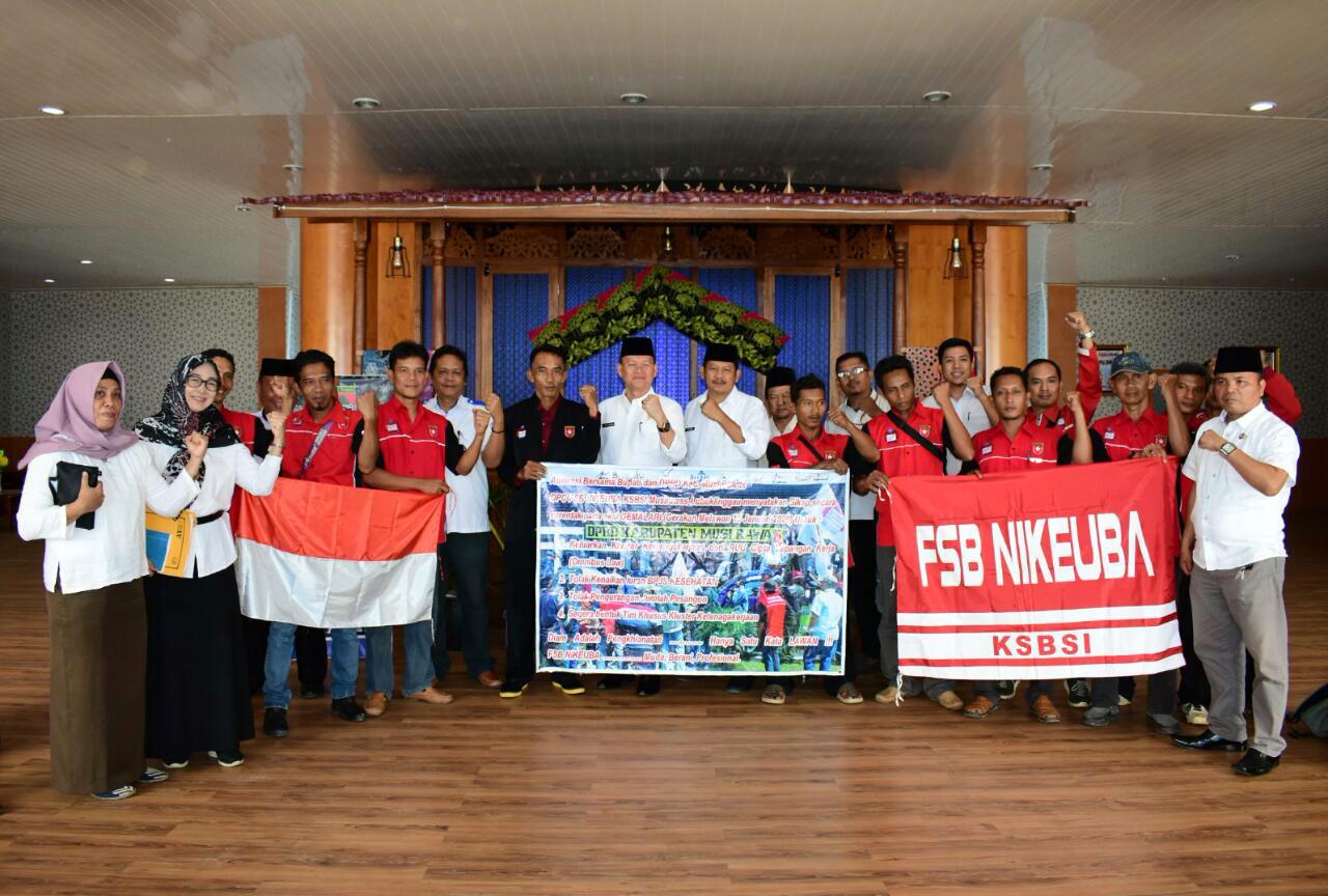 Audiensi Pemkab Musi Rawas Bersama DPC FSB NIKEUBA KSBSI Musi Rawas - Lubuklinggau
