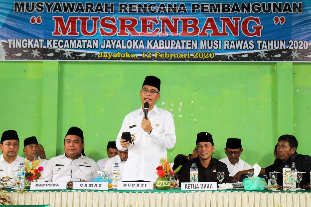 Hadiri Musrenbang Kecamatan Jayaloka, Bupati H2G : Ini Momentum Strategis
