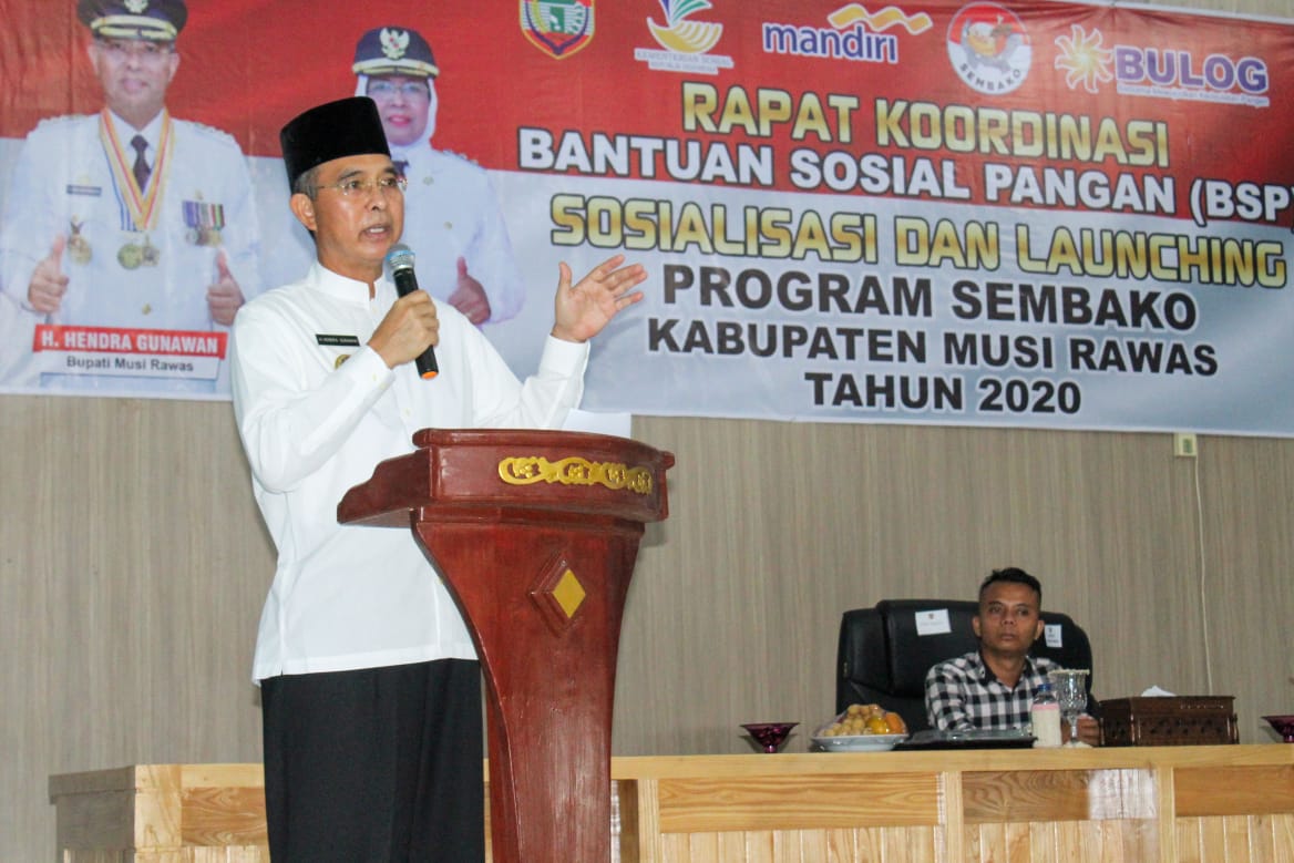 Bupati H2G Pimpin Rapat Koordinasi BSP Dan Launching Program Sembako 2020