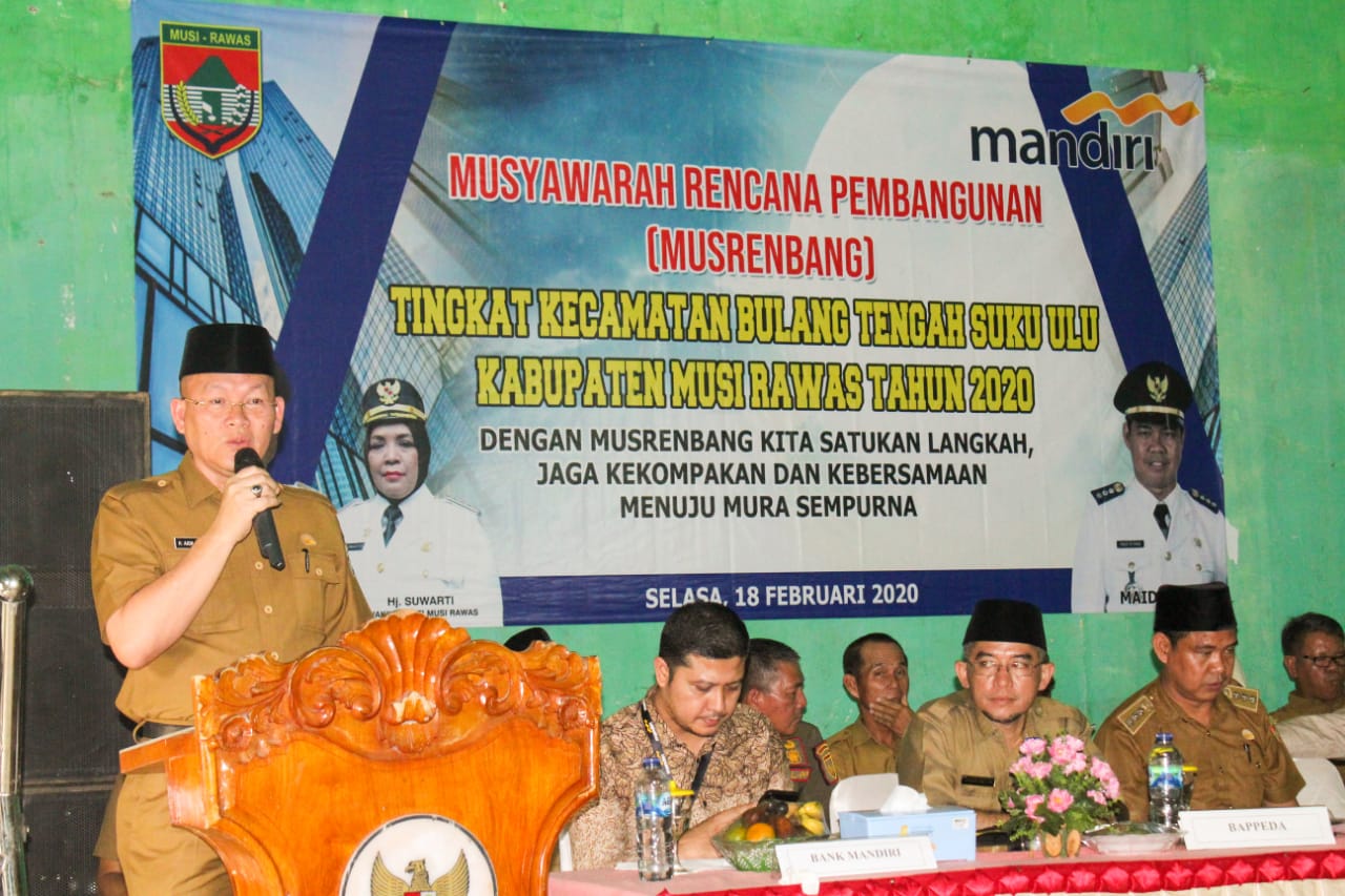 Asisten II Hadiri Musrenbang Tingkat Kecamatan BTS Ulu