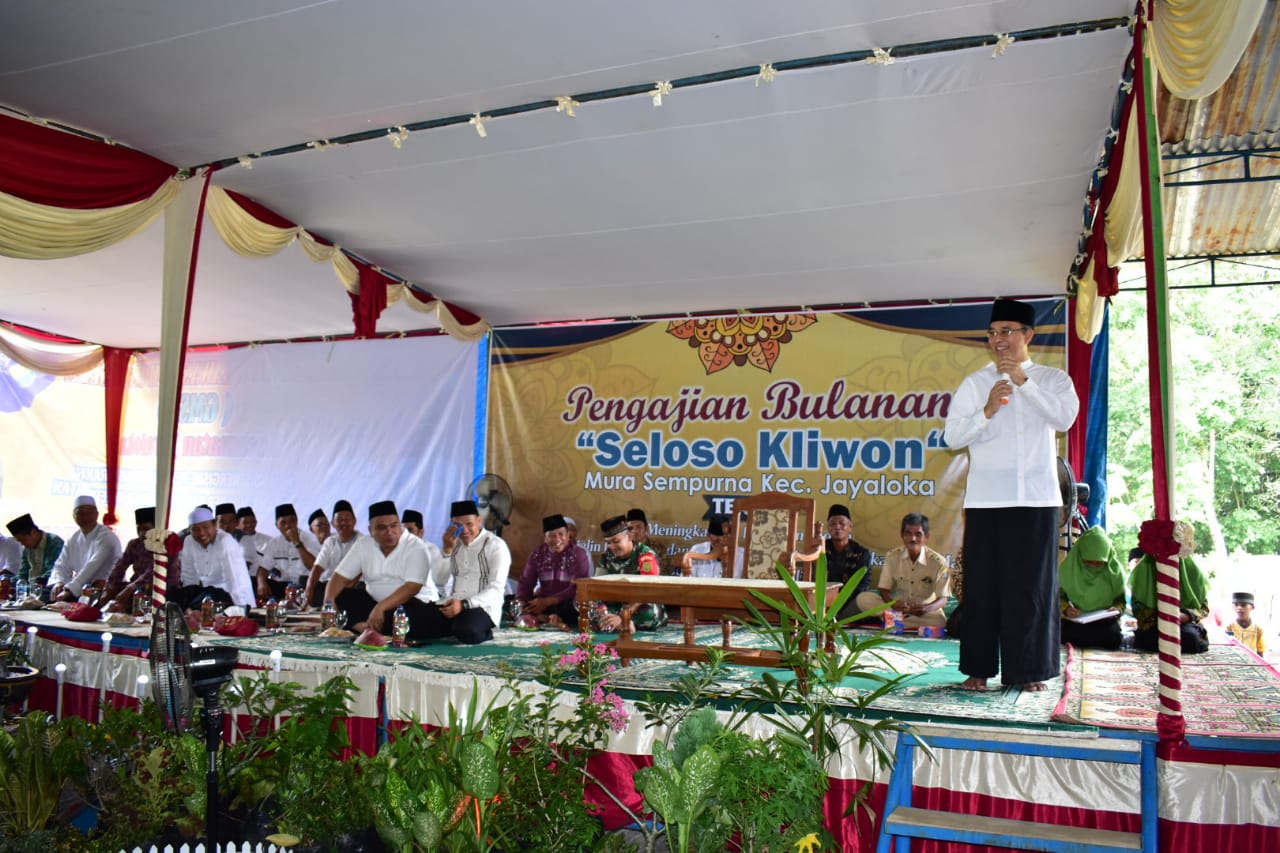 Bupati Musi Rawas Hadiri Pengajian "Seloso Kliwon" Di Jayaloka