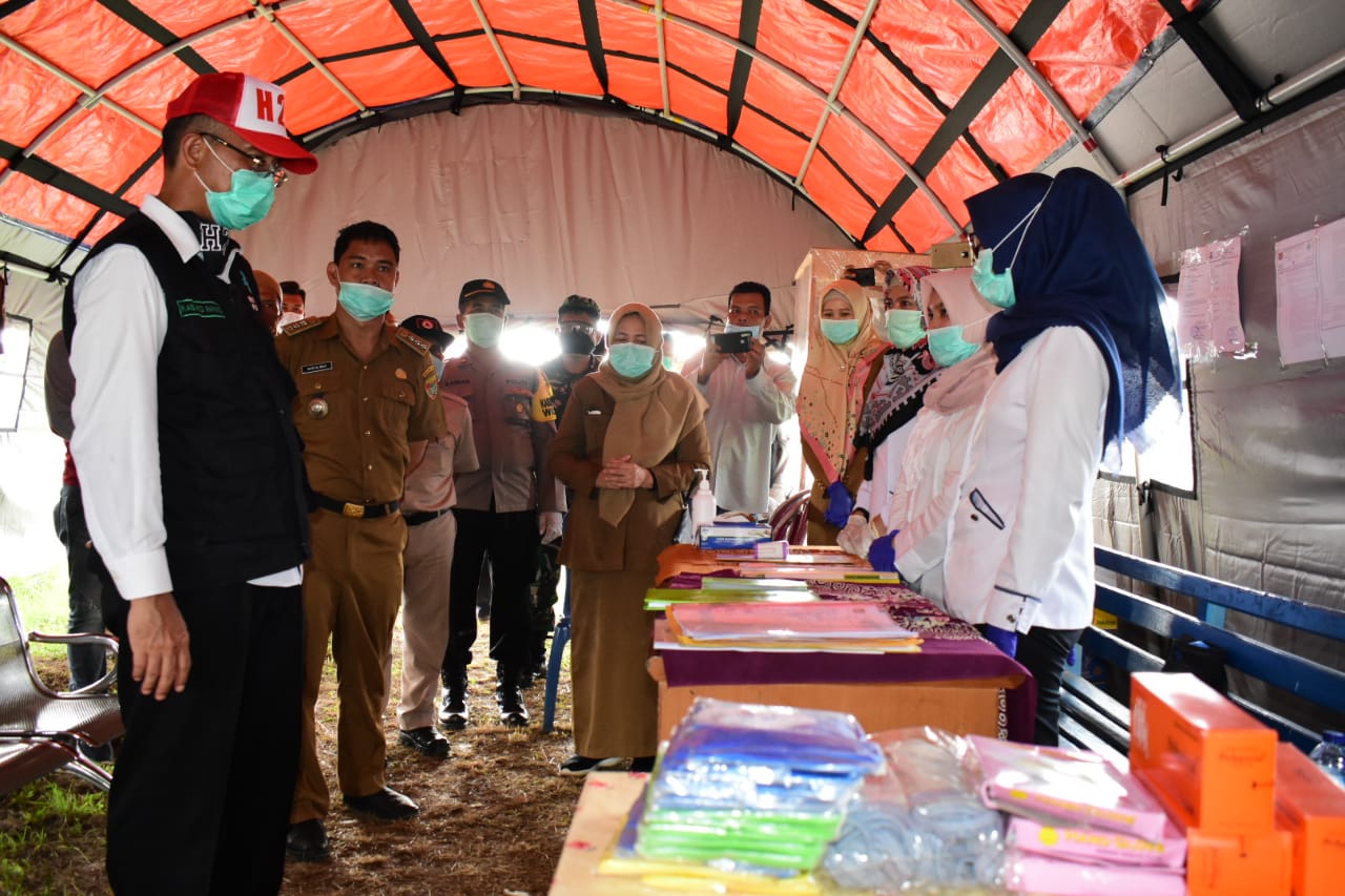Bupati Tinjau Posko Covid-19 di Perbatasan Kabupaten Mura