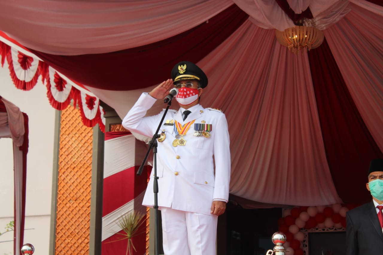 Bupati Mura Pimpin Jalannya Upacara Peringatan HUT RI ke 75