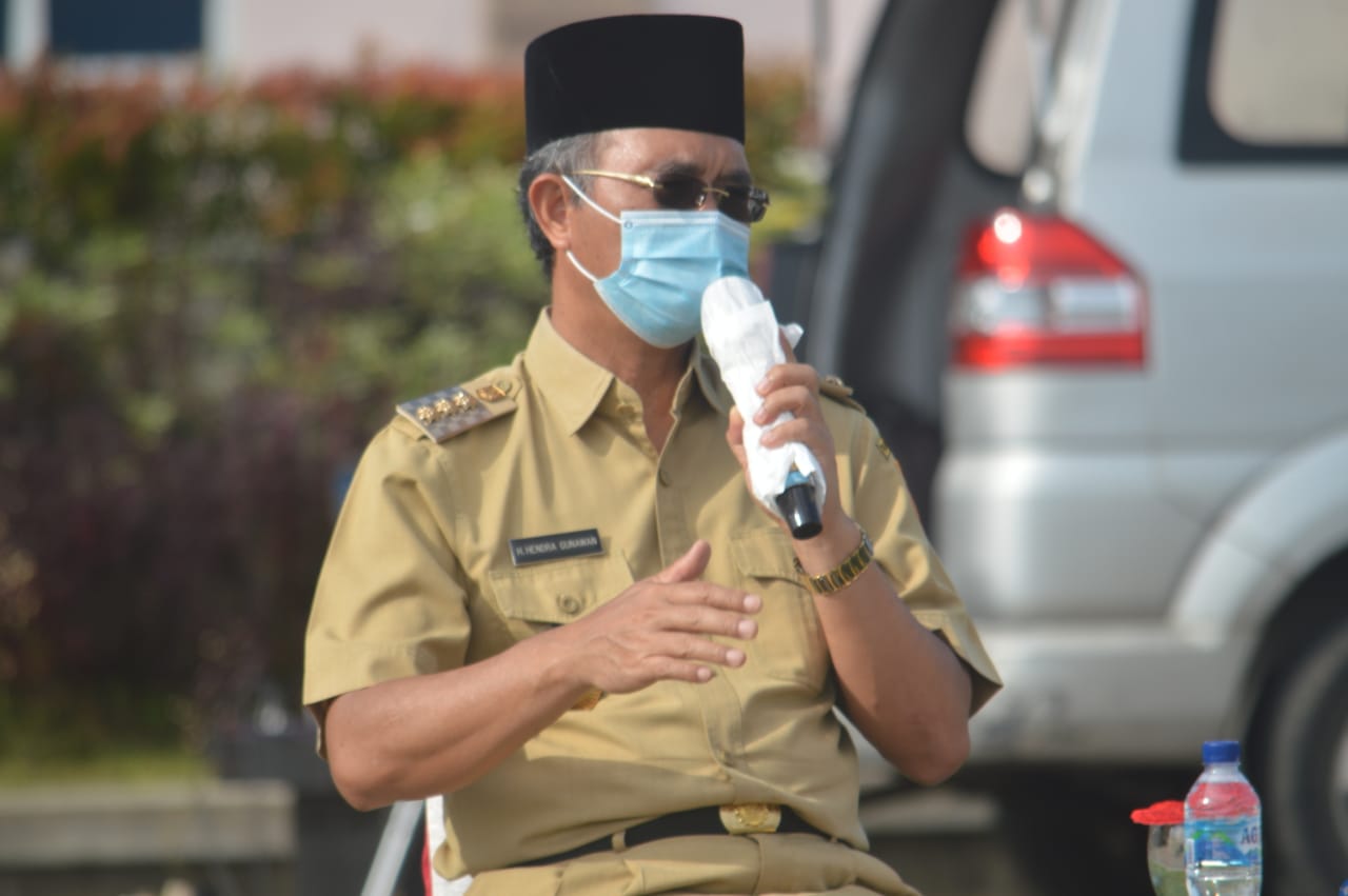 Bupati H2G Pimpin Rapat Staf Mingguan Bahas Evaluasi Penanganan Covid 19