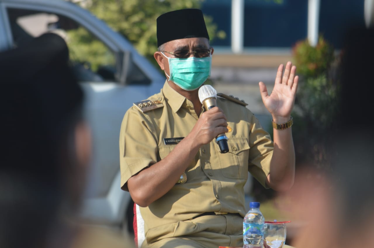 Pimpin Rapat Staf, Bupati H2G Fokus Evaluasi Penanganan Covid 19 di Mura