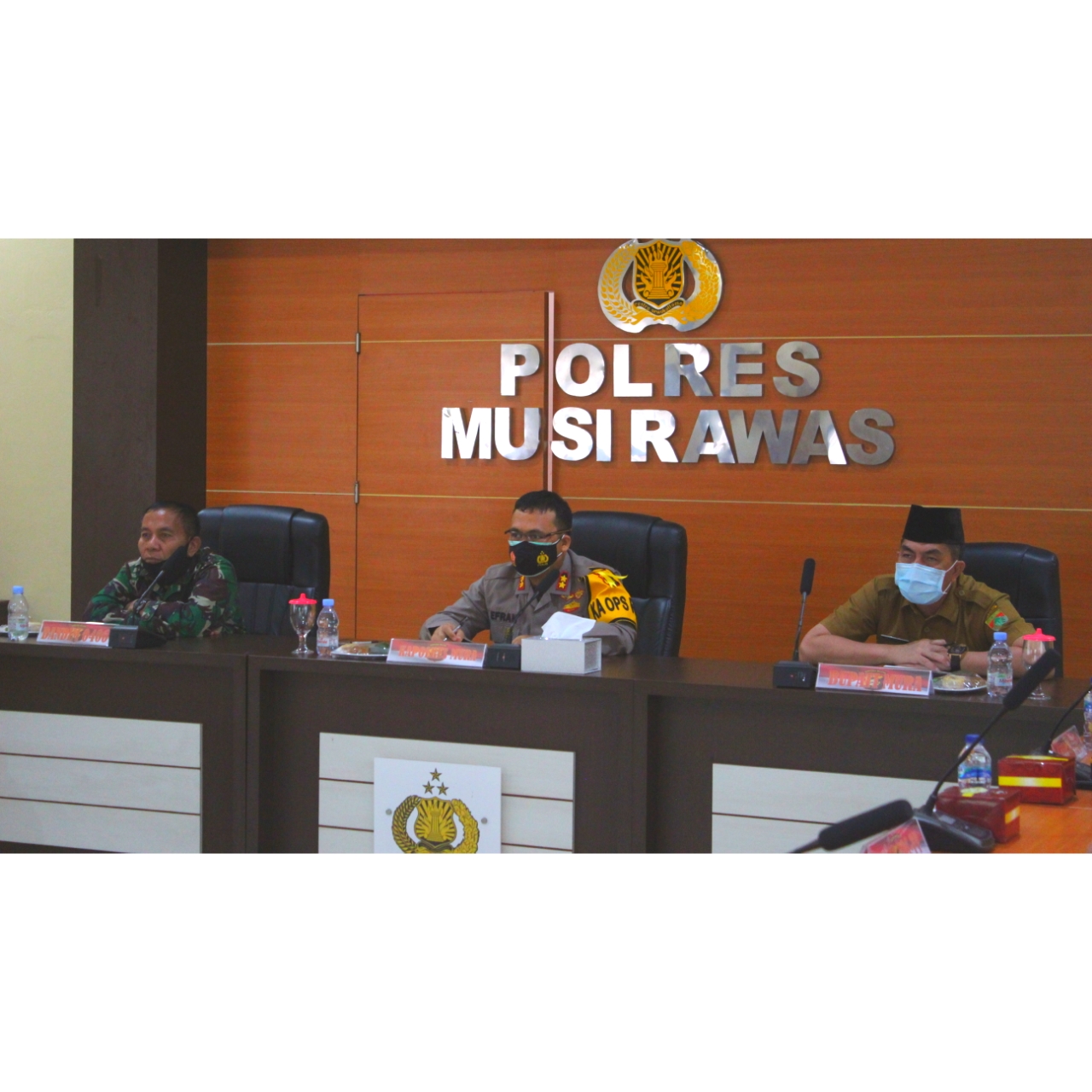 Asisten I Pemkab MURA mengikuti Vidcon bersama Forkopimda Provinsi Sumatera Selatan