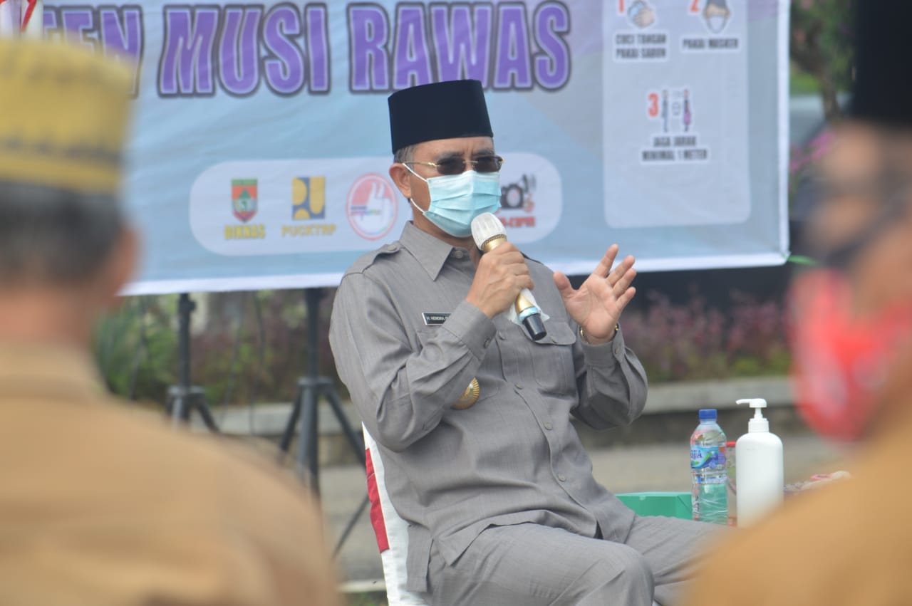 Pimpin Rapat Staf, Bupati H2G Fokus Bahas Penanganan Covid 19