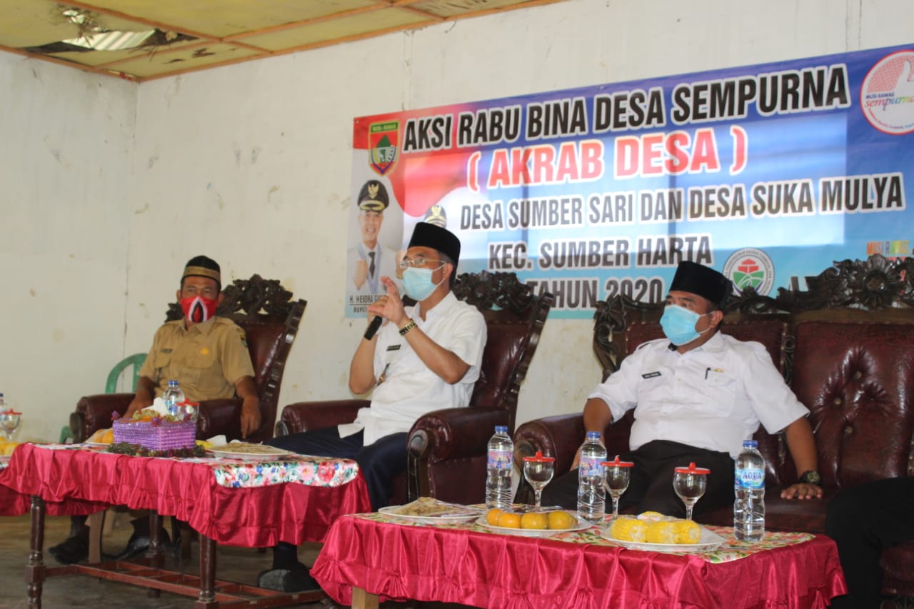 Bupati H2G Jalankan Program Akrab Desa di Kecamatan Sumberharta