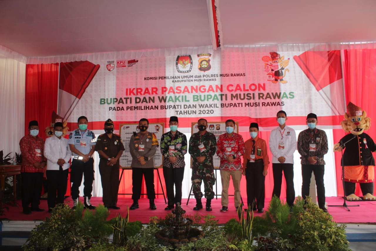 Asisten I Hadiri Coffee Morning dan Ikrar Pasangan Calon Bupati dan Wakil Bupati Musi Rawas Tahun 20