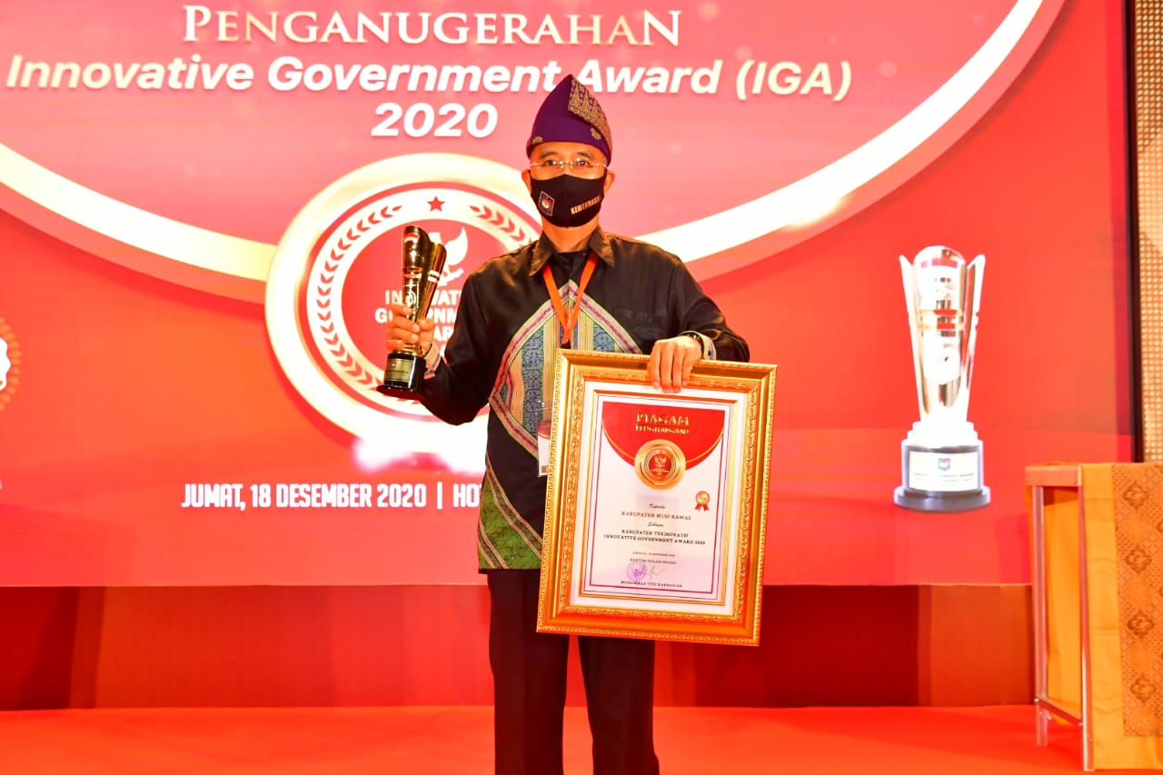 Dibawah Kepemimpinan Bupati H2G, Mura Sabet 4x Berturut Penghargaan Kabupaten Terinovatif