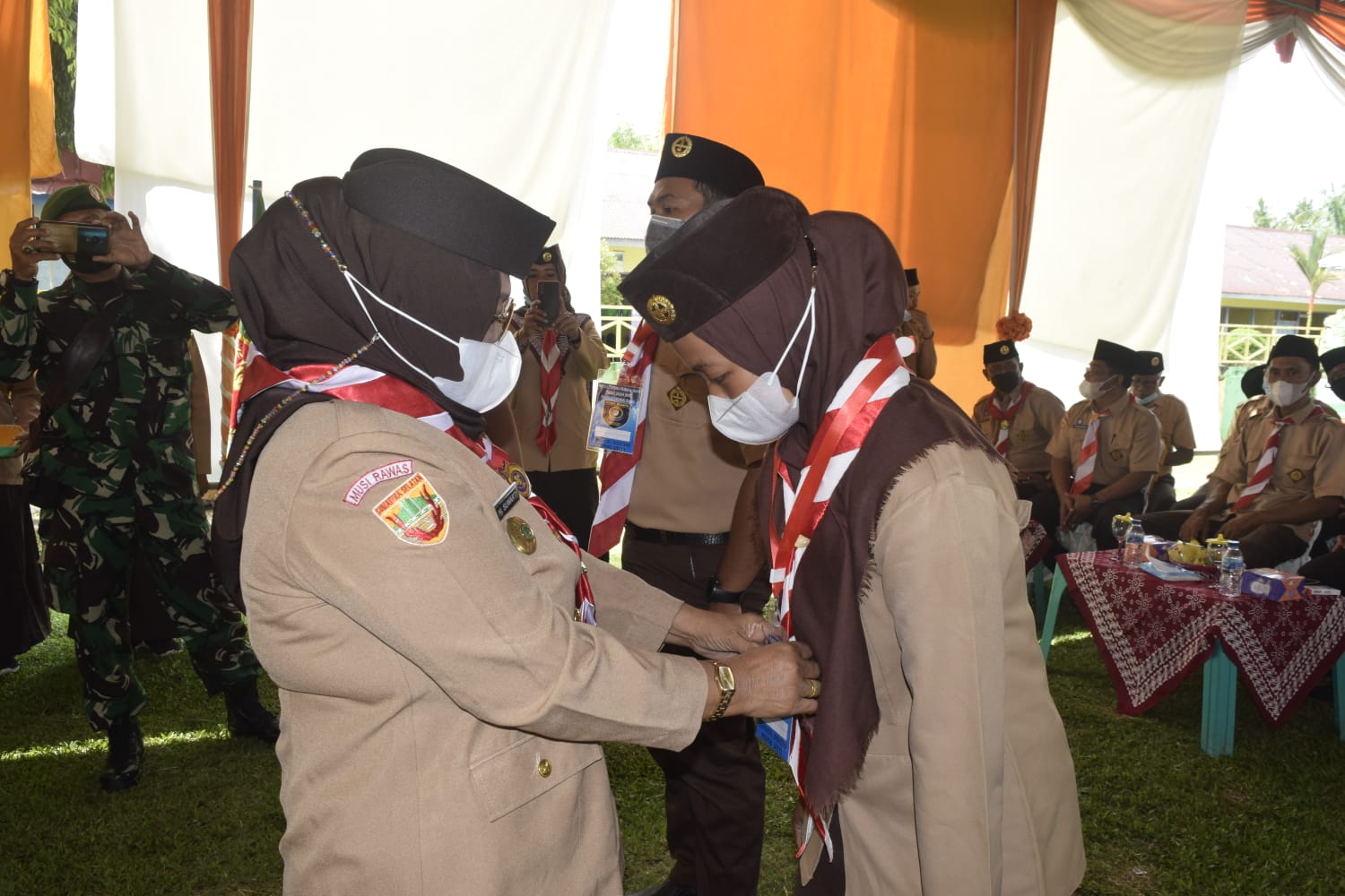 Wabup hadiri pelantikan Pengurus Mabiran dan Kwaran Gerakan Pramuka Megang Sakti