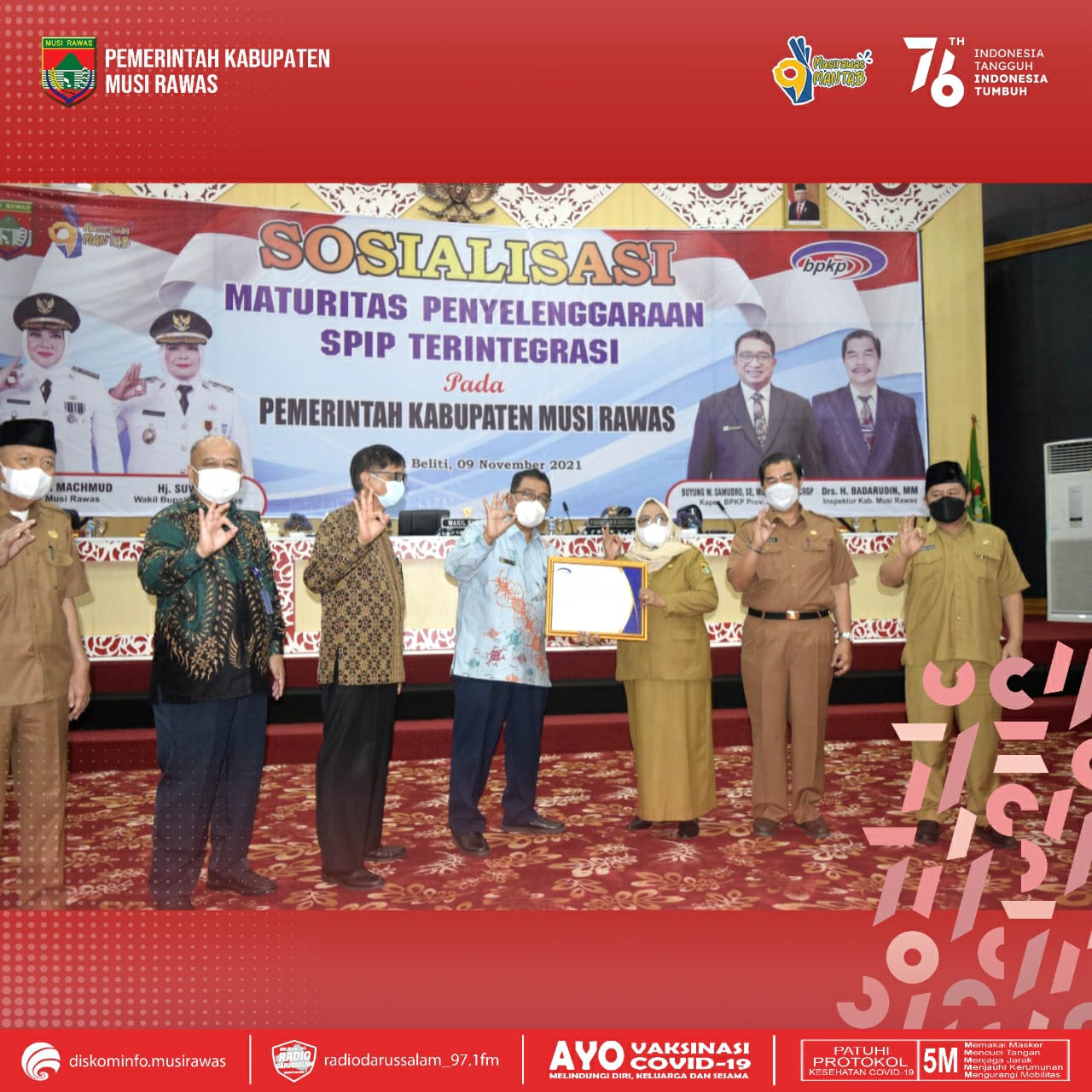 Wabup Mura Himbau OPD Lakukan Koordinasi dan Supervisi Kepada BPKP