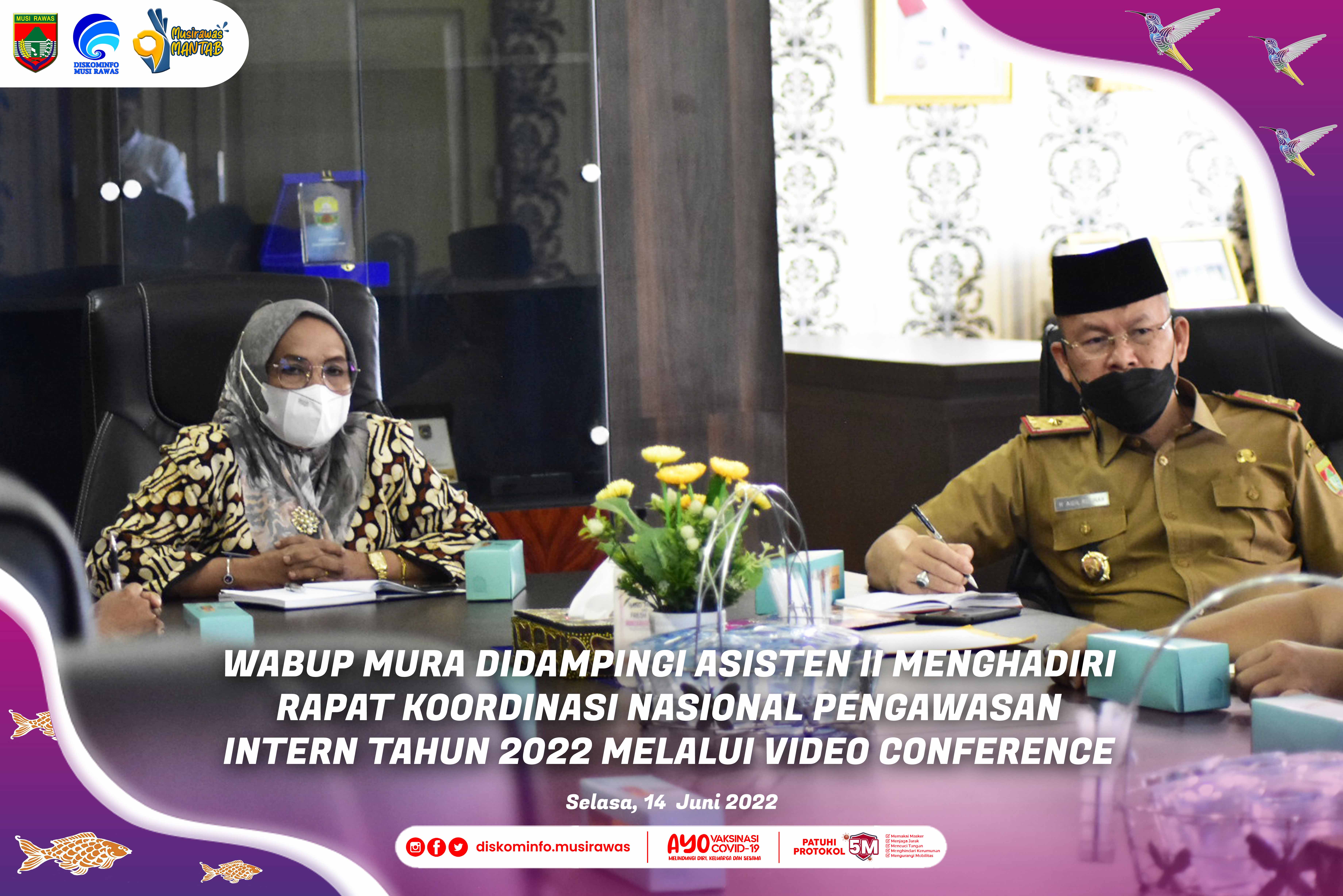 Rapat Koordinasi Nasional Pengawasan Intern Tahun 2022 melalui Video Conference