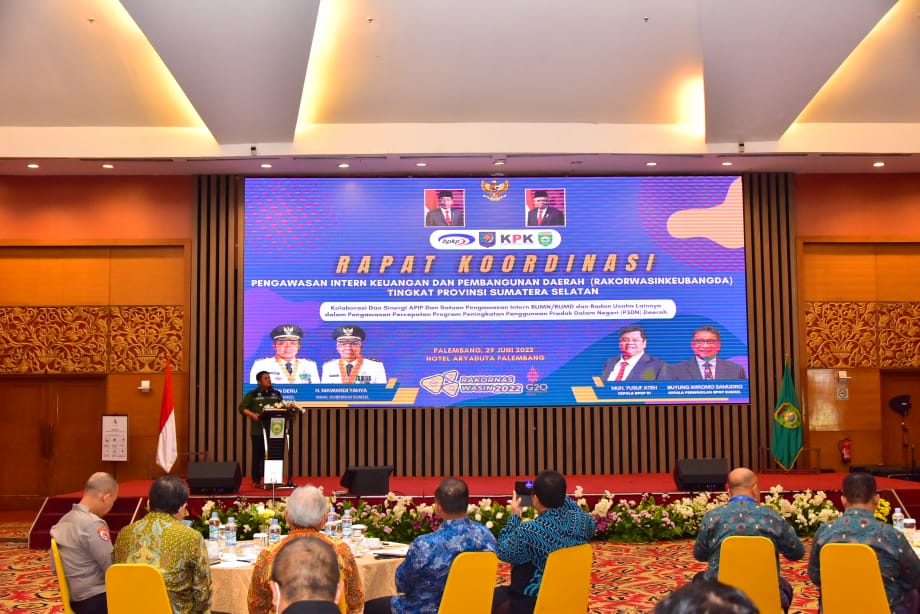 BPKP Sumatera Selatan melaksanakan RakorwasinÂ bersama seluruh pemerintah daerah di Provinsi