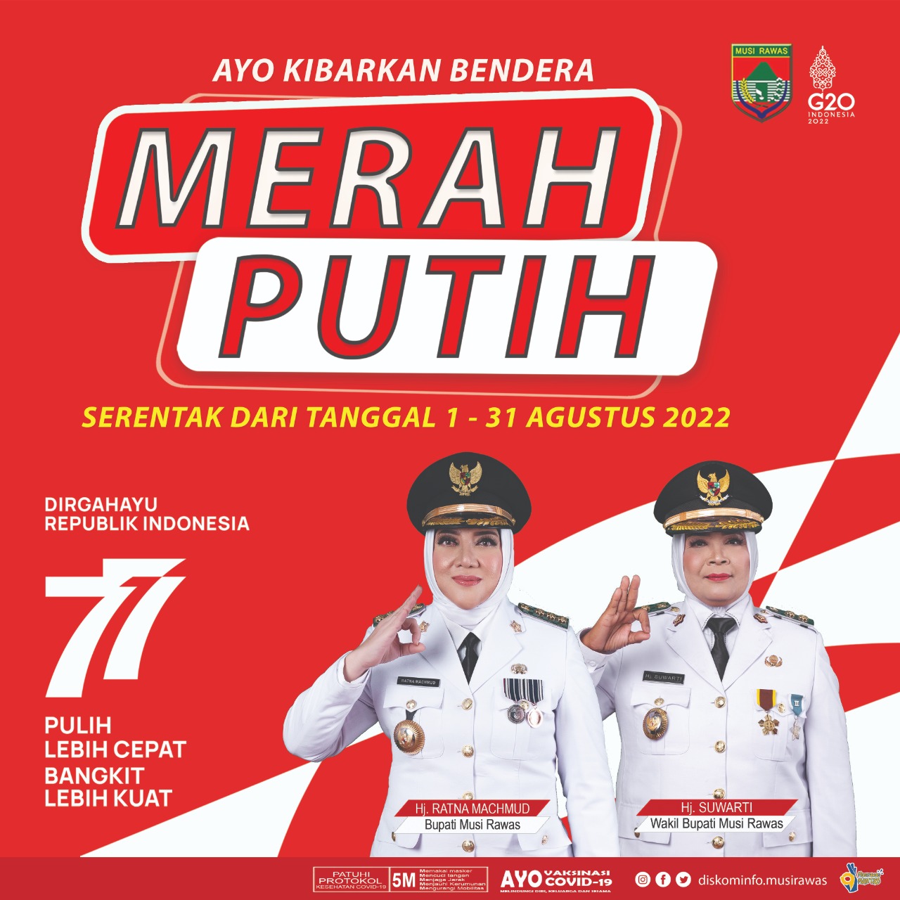 Pelaksanaan Pemasangan Bendera