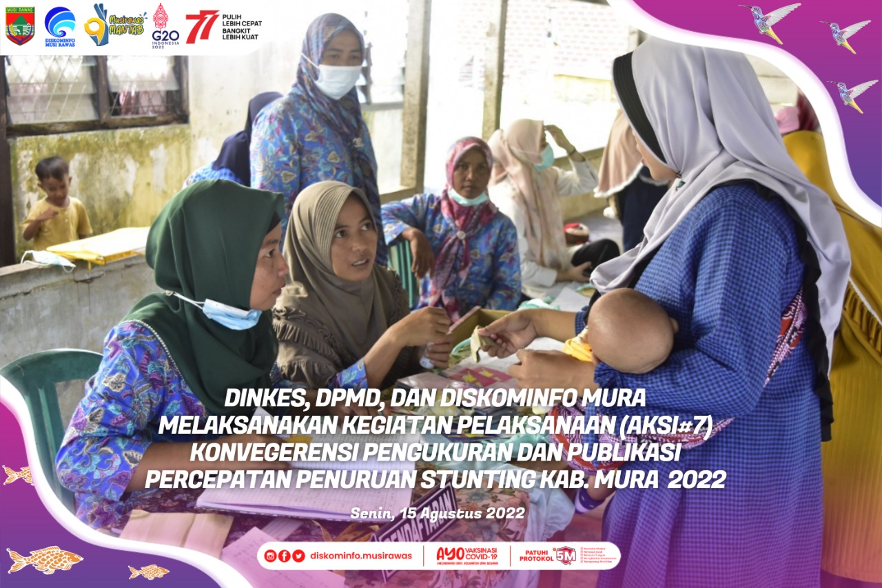 Pelaksanaan Aksi 7 Konvegerensi Pengukuran dan Publikasi Percepatan Penurunan Stunting Kab Mura
