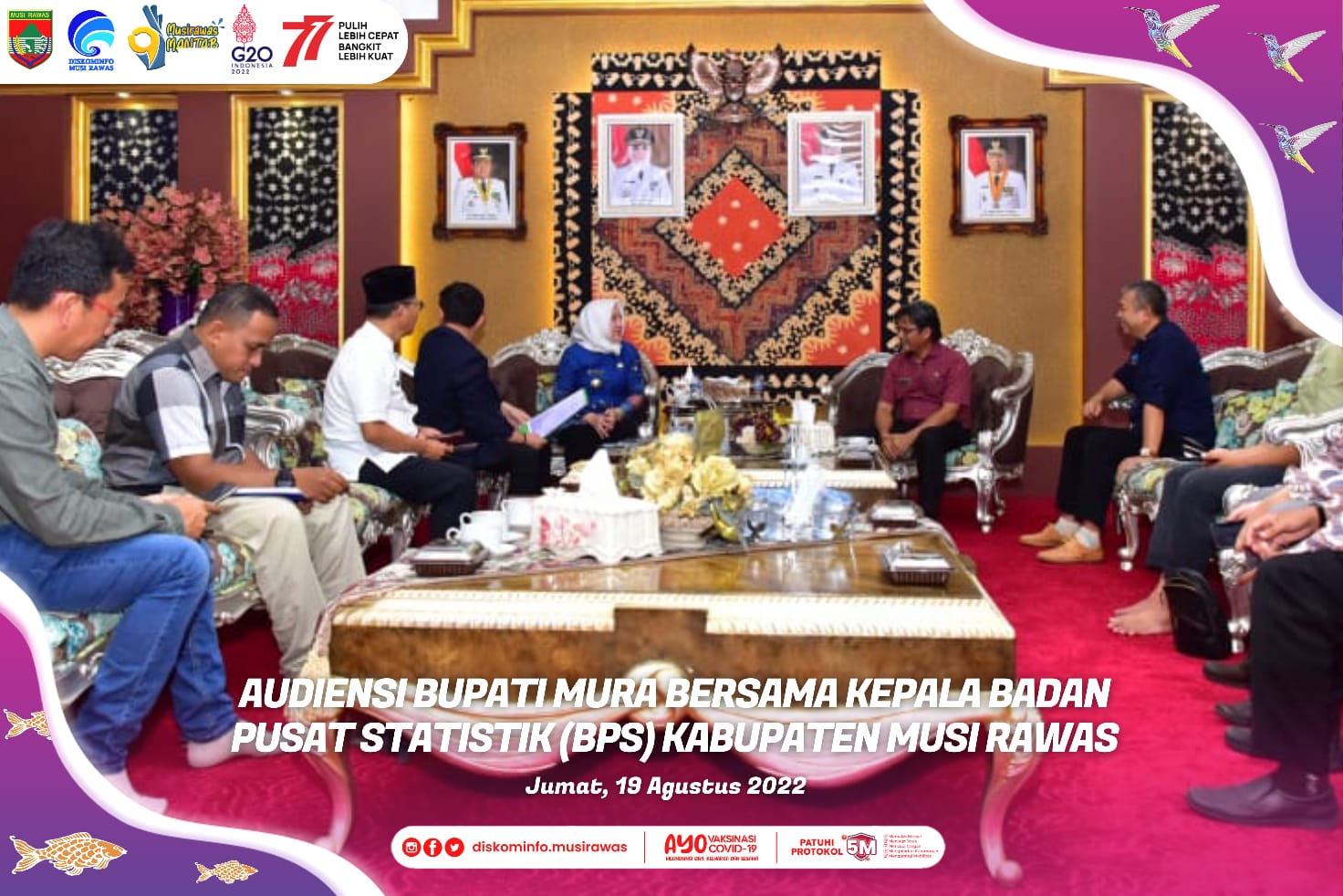 Audiensi bersama Kepala Badan Pusat Statistik Kabupaten Musi Rawas