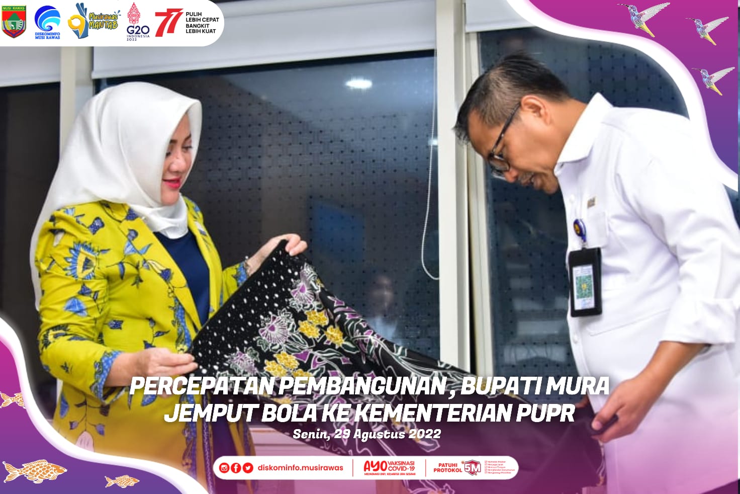 Bupati Hj. Ratna Machmud Jemput Bola ke Kementerian PUPR