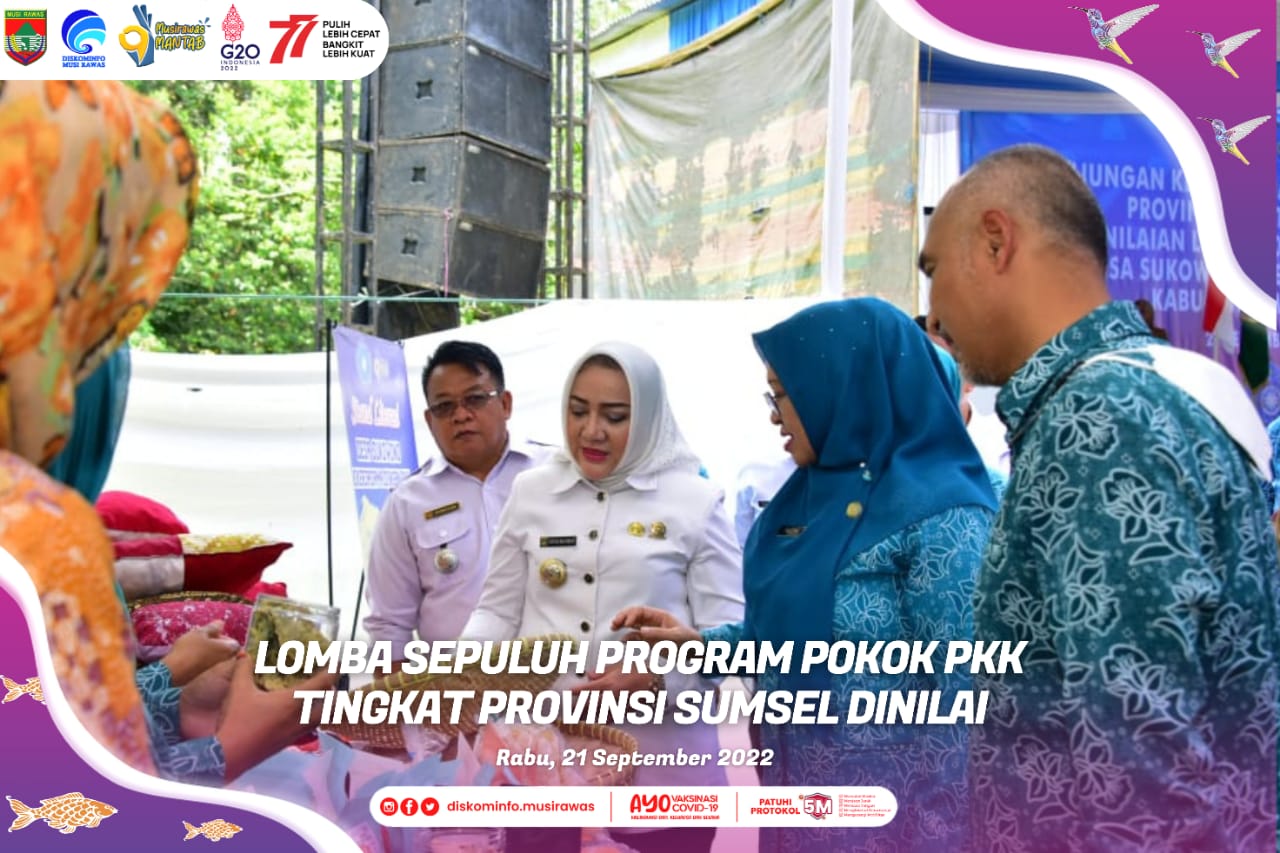 Pengerak Persatuan Kesejahteraan Keluarga (TP PKK) Prov Sumsel kunjungi Desa Sukowono, Kecamatan Jay