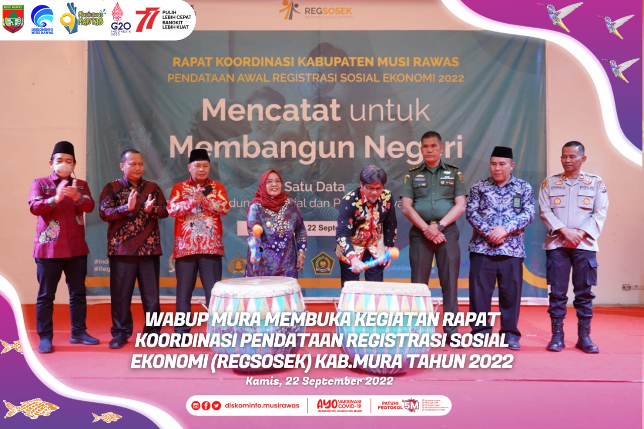 Rapat Koordinasi Pendataan Registrasi Sosial Ekonomi Kabupaten Mura thn 2022