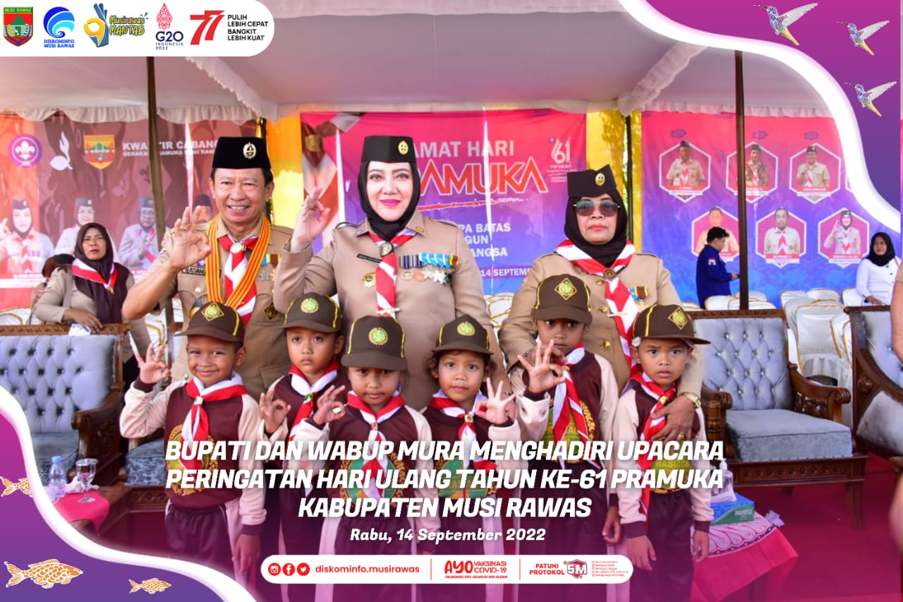 Upacara Peringatan Hari Ulang Tahun ke-61 Pramuka