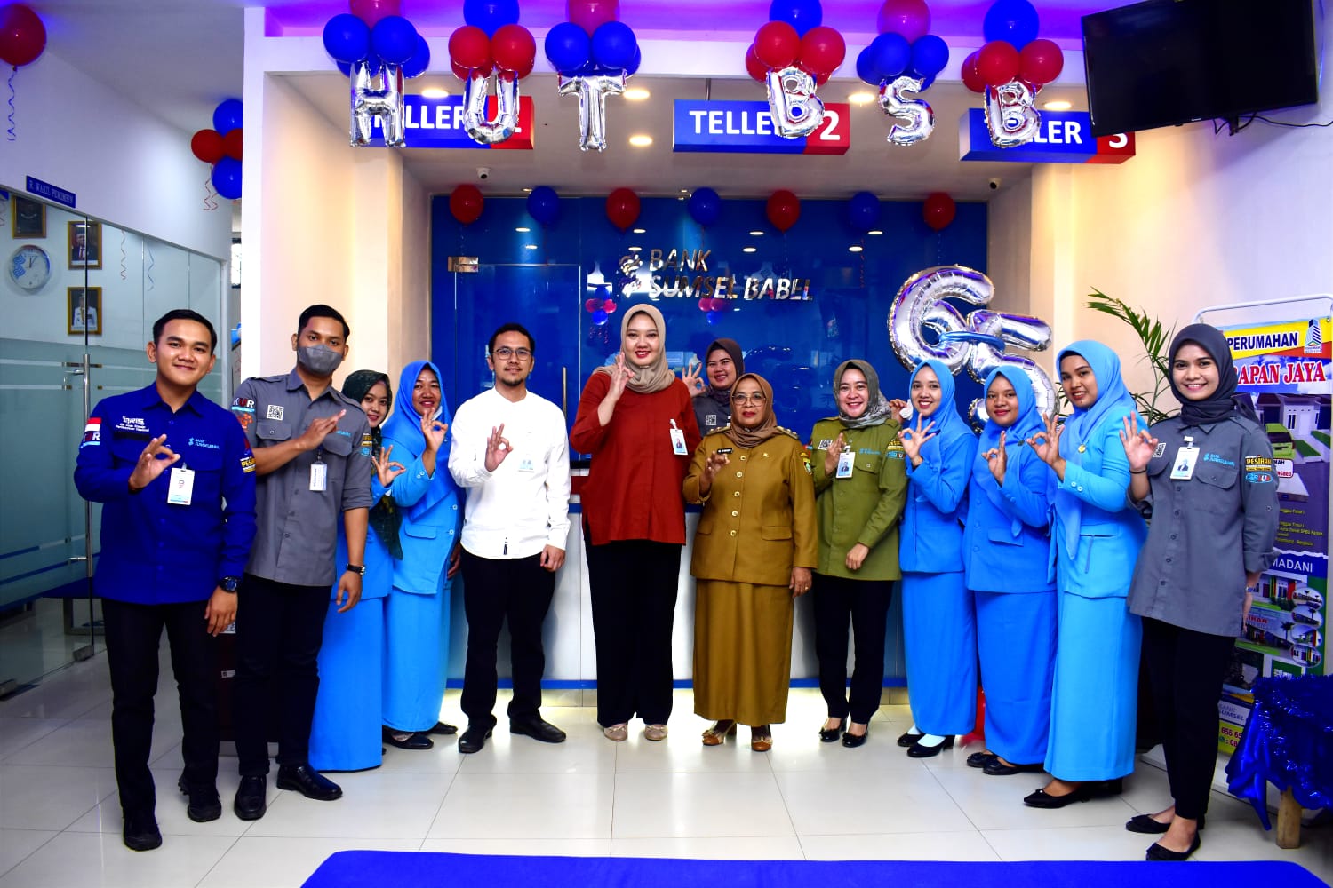 Kunjungan dalam rangka perayaan HUT ke 65 Bank Sumsel Babel