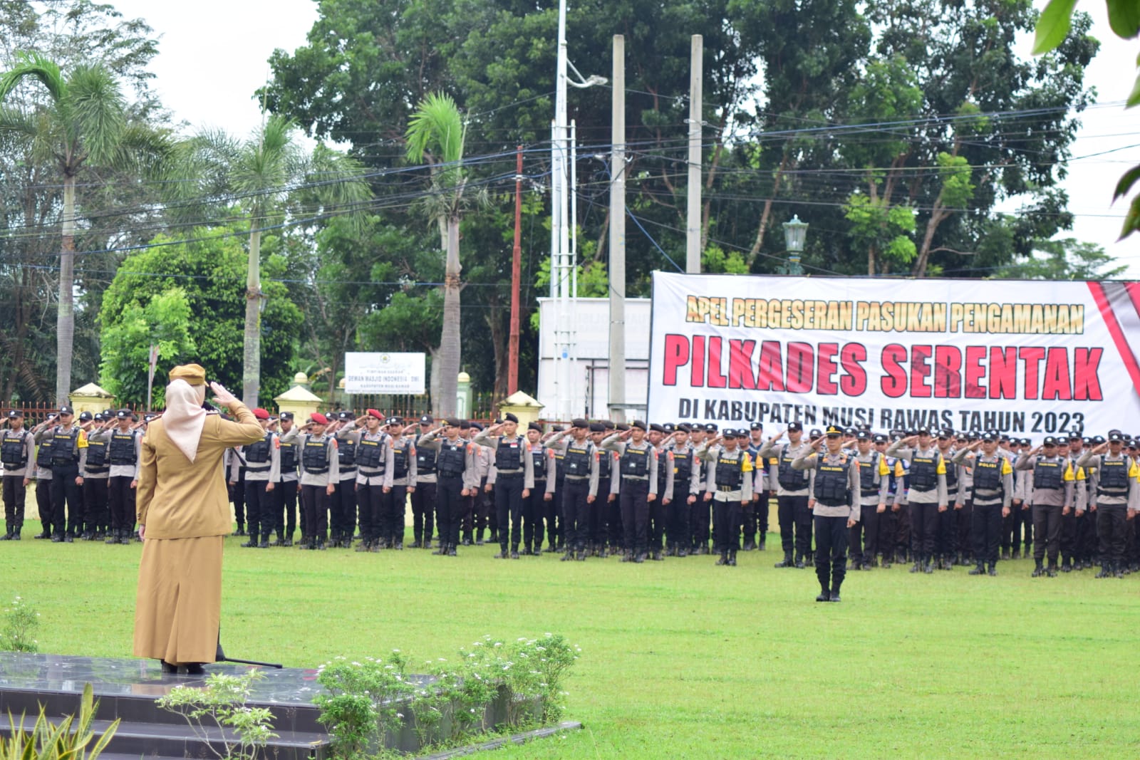 Apel Pergeseran Pasukan Pengamanan Pemilihan Kepala Desa Serentak