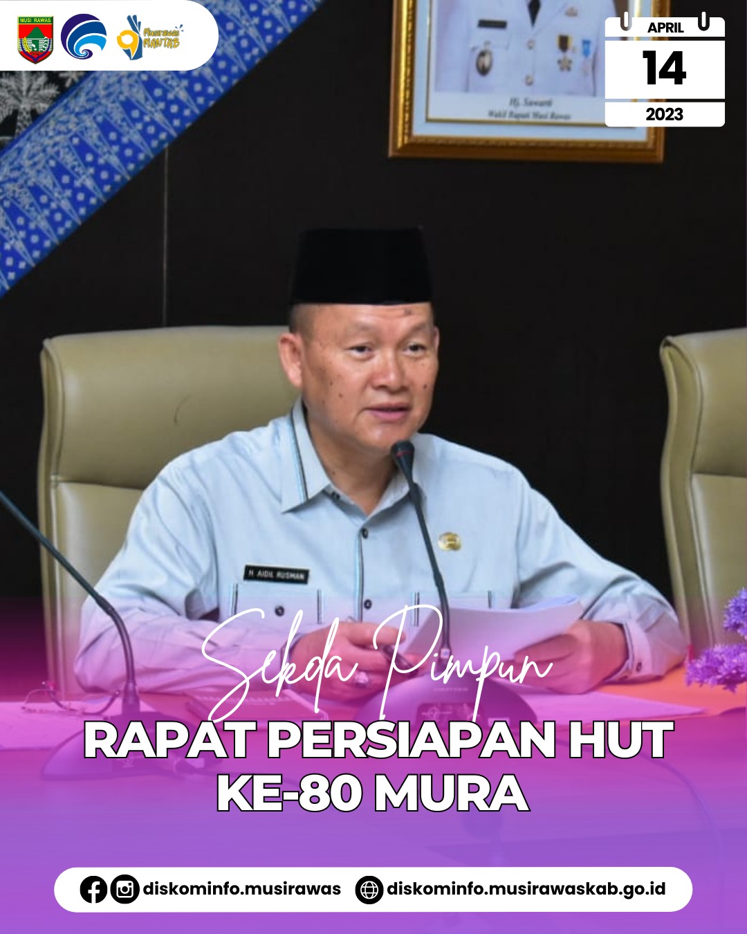 Rapat Pembahasan Persiapan HUT ke 80 Kabupaten Musi Rawas