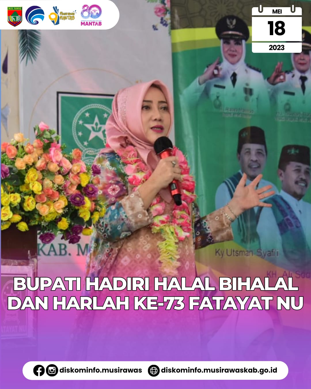 Peringatan Hari Lahir Fatayat NU ke 73 dan Halal Bihalal 1444 H PC Fatayat