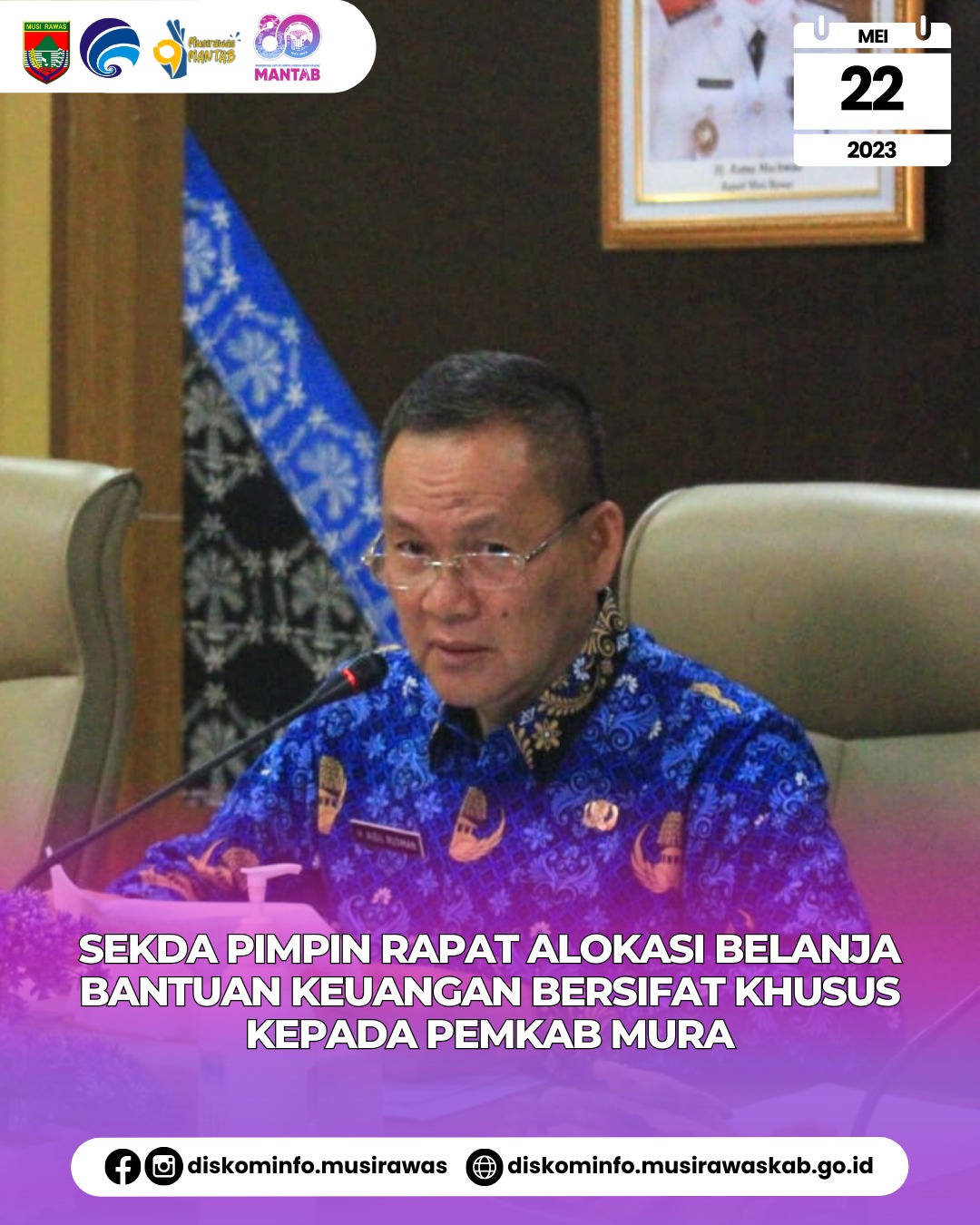 Rapat Alokasi Belanja Bantuan Keuangan Bersifat Khusus Kepada Pemerintah Kabupaten Musi Rawas