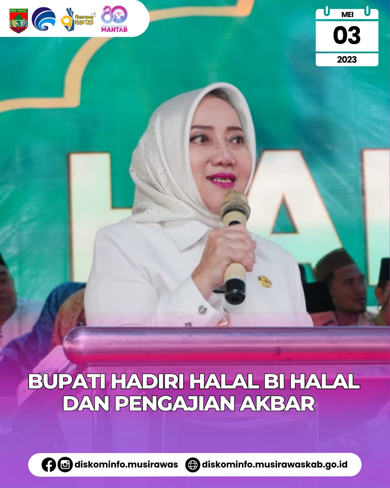 Halal Bi Halal dan Pengajian Akbar bersama Gubernur Sumatera Selatan