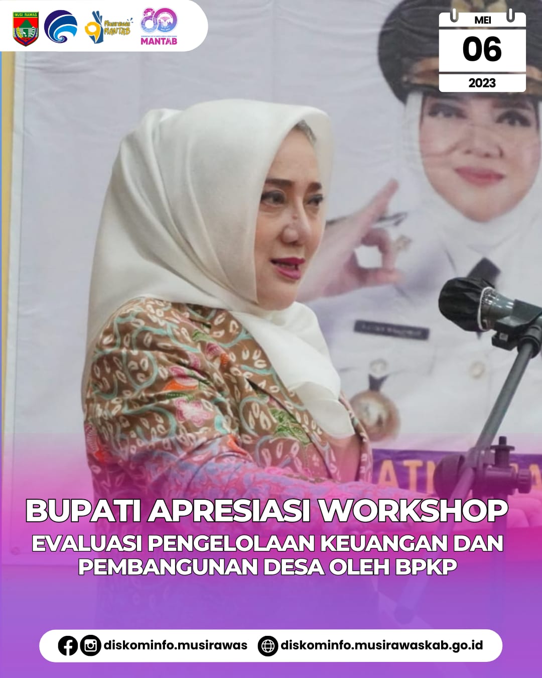 Bupati Apresiasi Workshop Evaluasi Pengelolaan Keuangan dan Pembangunan Desa oleh BPKP