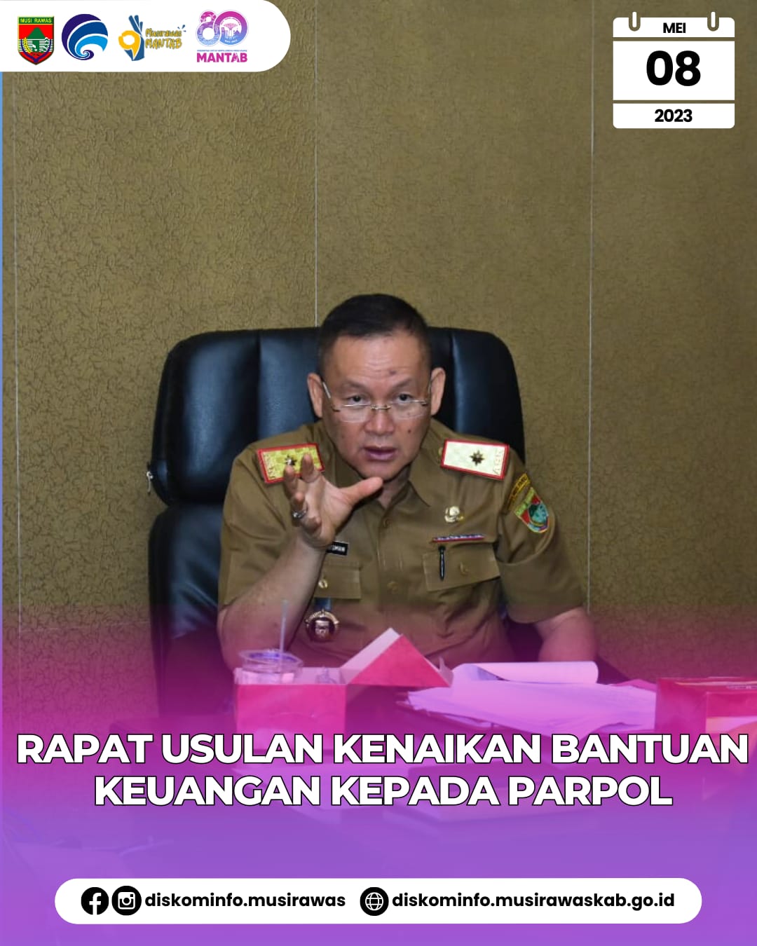 Rapat Pembahasan Usulan Kenaikan Bantuan Keuangan Kepada Partai Politik