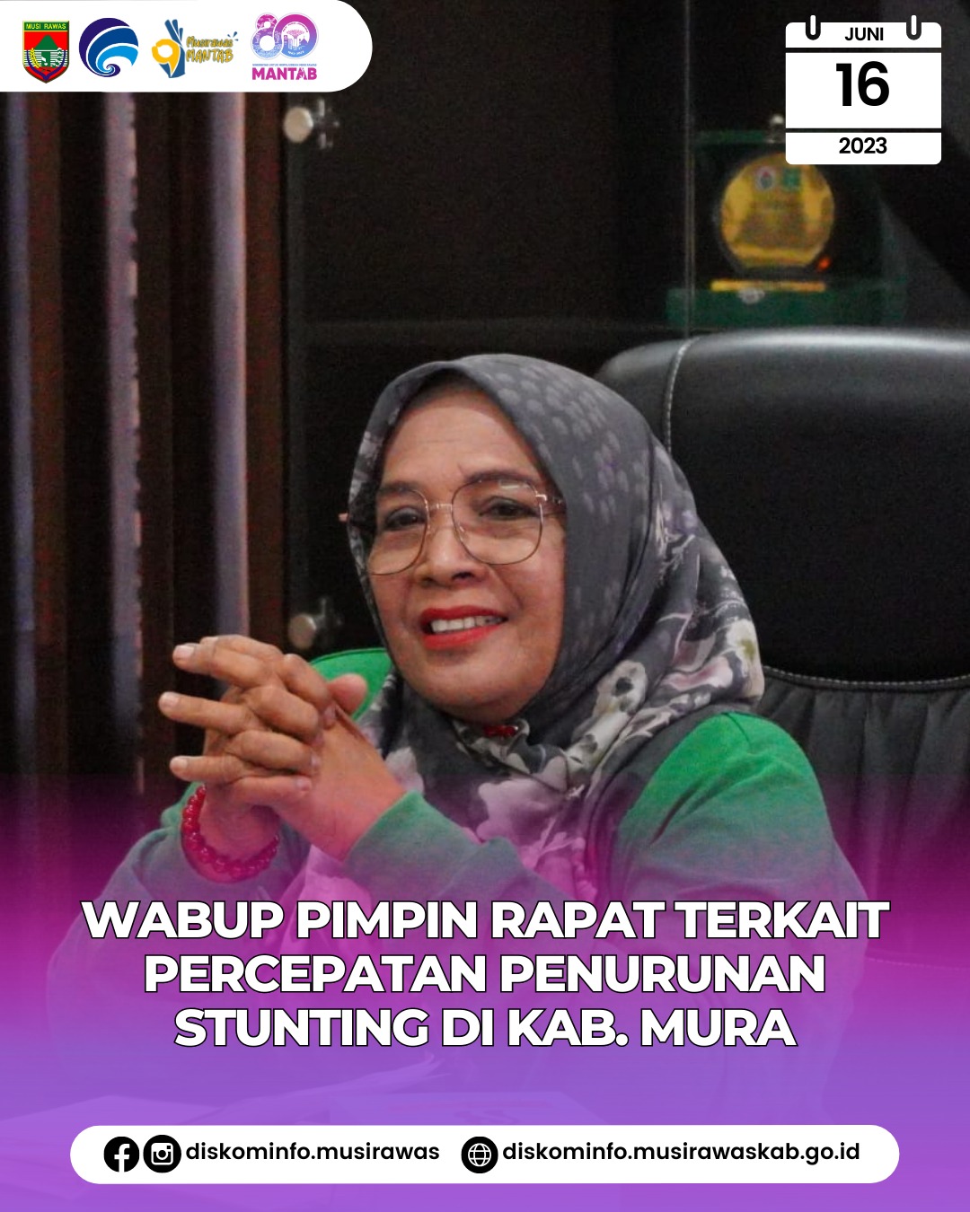 Rapat bersama Kepala BPS Musi Rawas Terkait Percepatan Penurunan Stunting