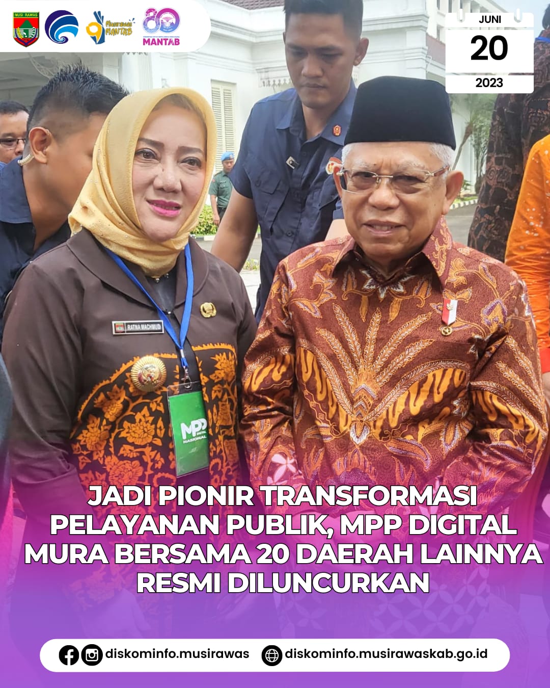 Jadi Pionir Transformasi Pelayanan Publik, MPP Digital Musi Rawas bersama 20 Daerah Lainnya Resmi Diluncurkan