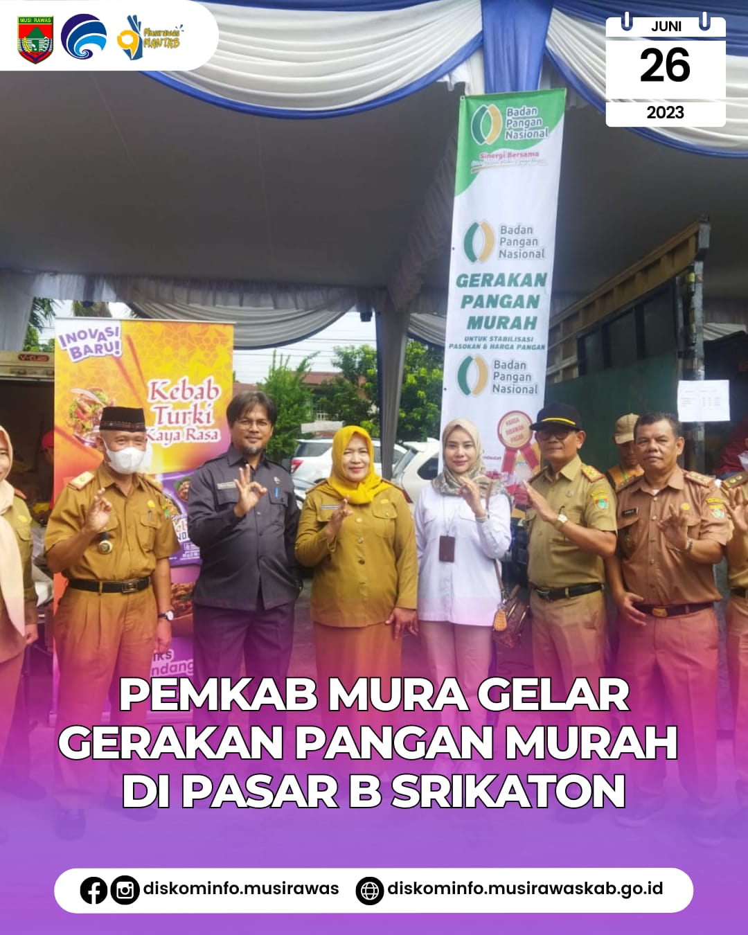 Musi Rawas Menggelar Gerakan Pangan Murah (GPM)