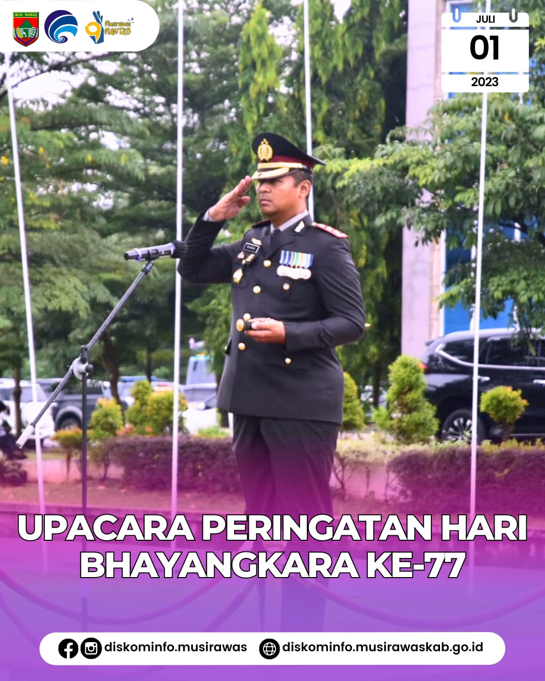 Upacara Hari Bhayangkara Ke 77
