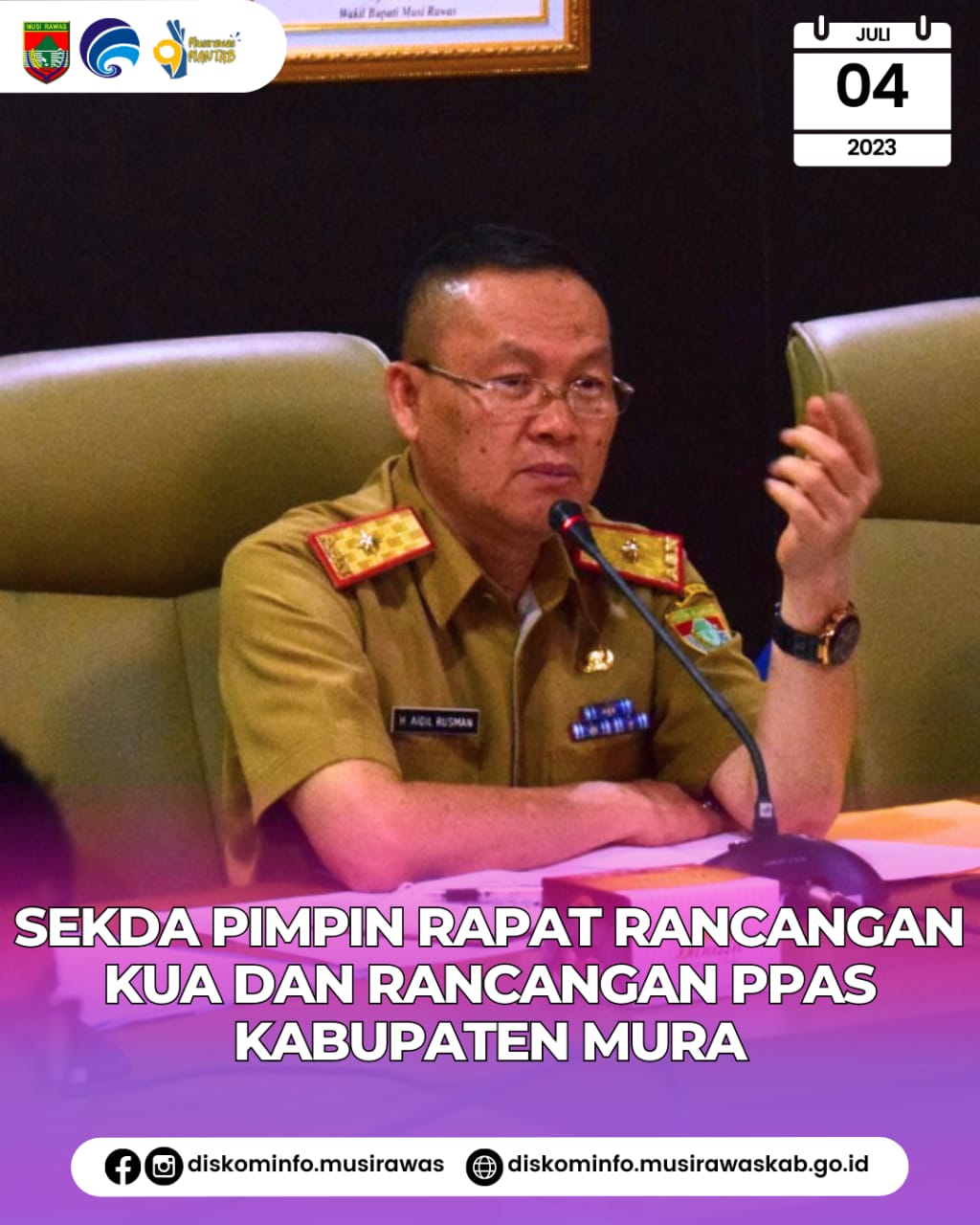 Rapat Pembahasan Rancangan KUA dan Rancangan PPAS Kabupaten Musi Rawas