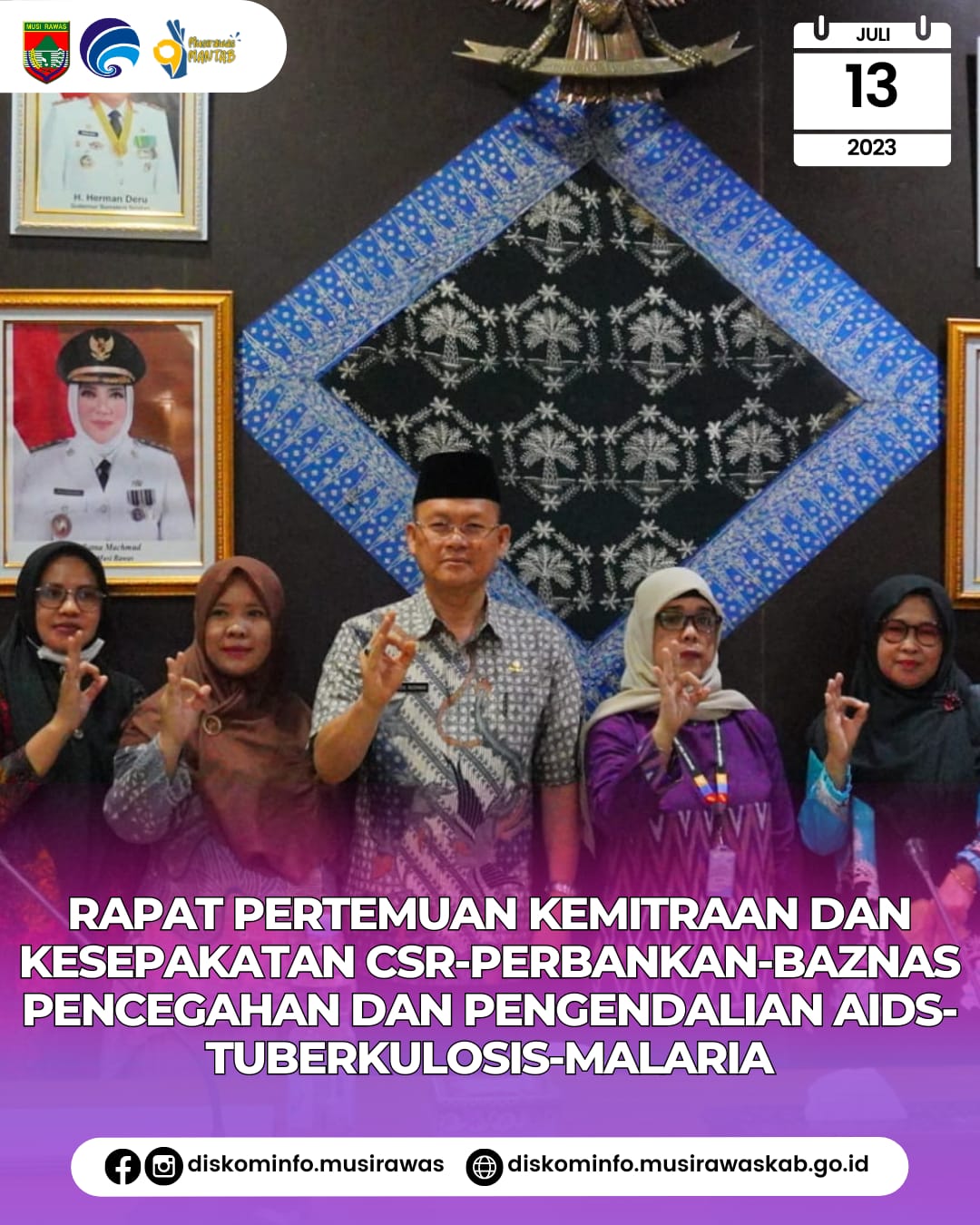 Rapat Pertemuan Kemitraan dan Kesepakatan CSR PERBANKAN BAZNAS Pencegahan dan Pengendalian AIDS Tuberkulosis Malaria