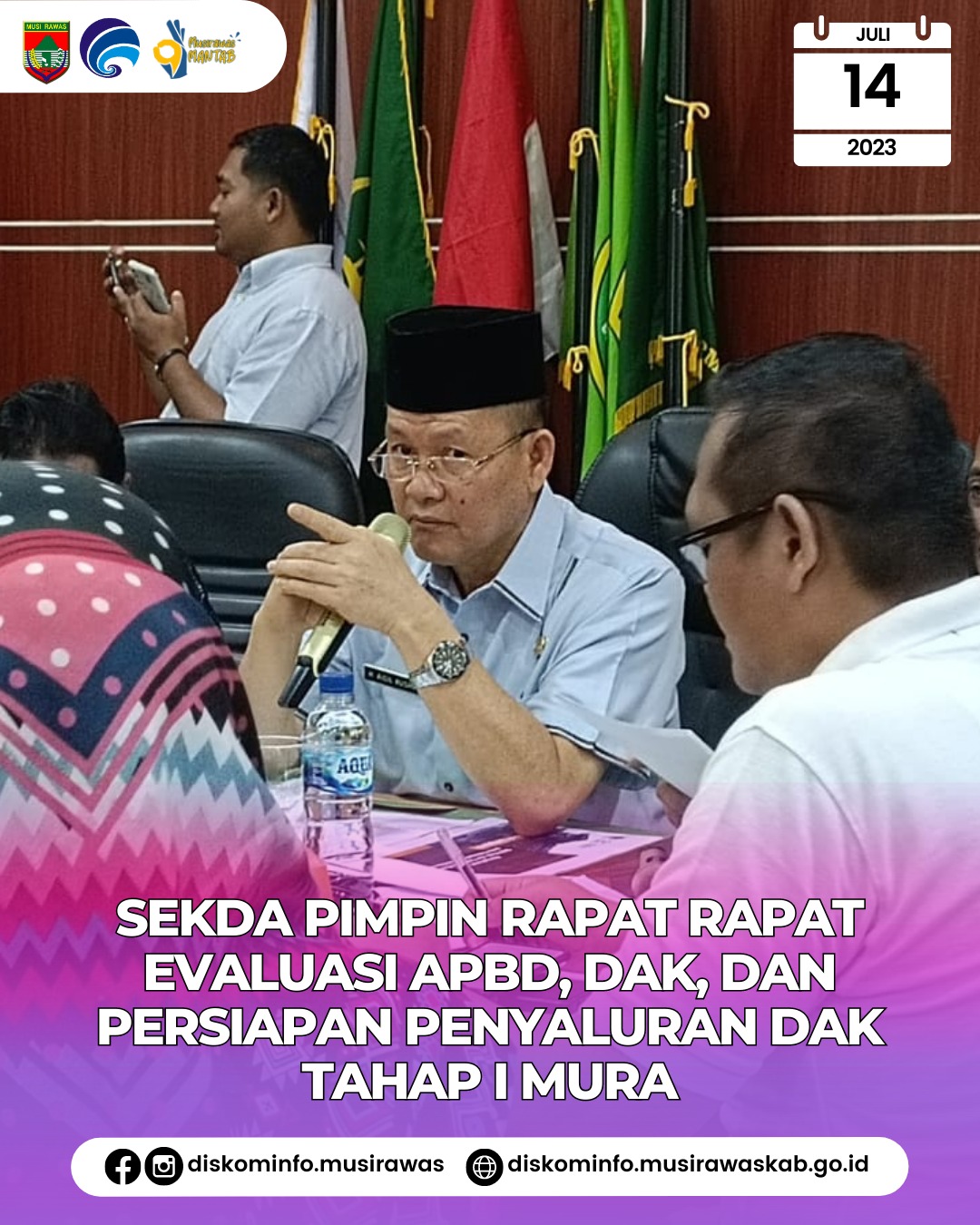 Rapat Evaluasi APBD, DAK, dan Persiapan Penyaluran DAK Tahap I Kabupaten Musi Rawas