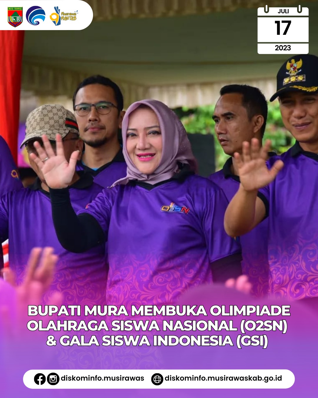 Olimpiade O2SN dan GSI jenjang SD dan SMP tingkat Kabupaten Musi Rawas