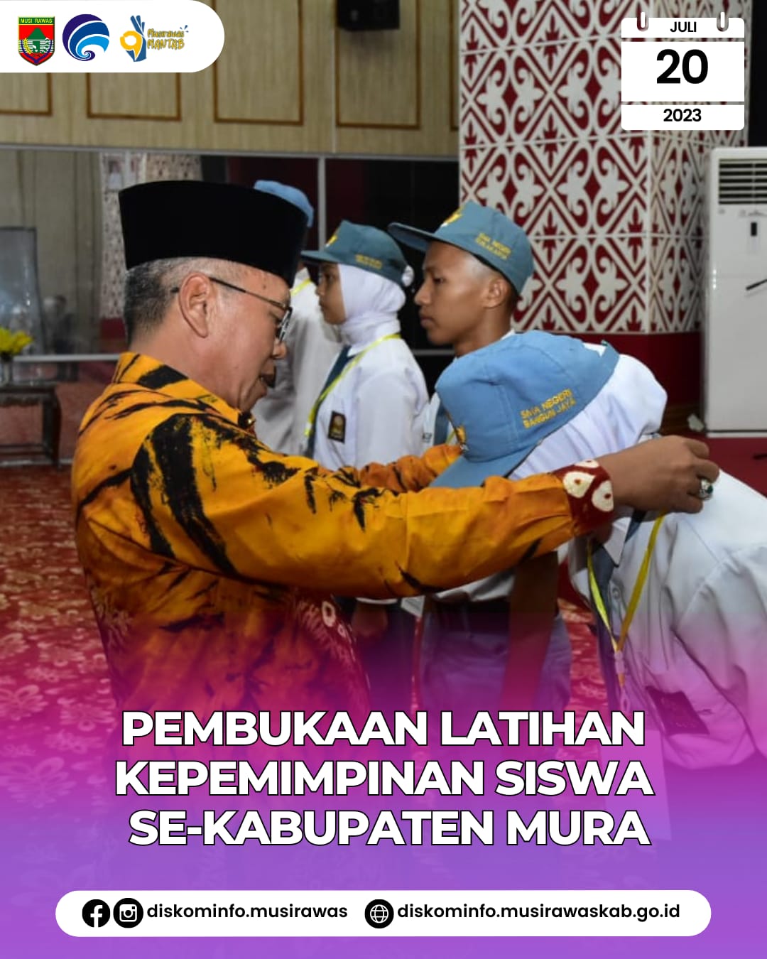 Pembukaan Latihan Kepemimpinan Siswa Se Kabupaten Musi Rawas