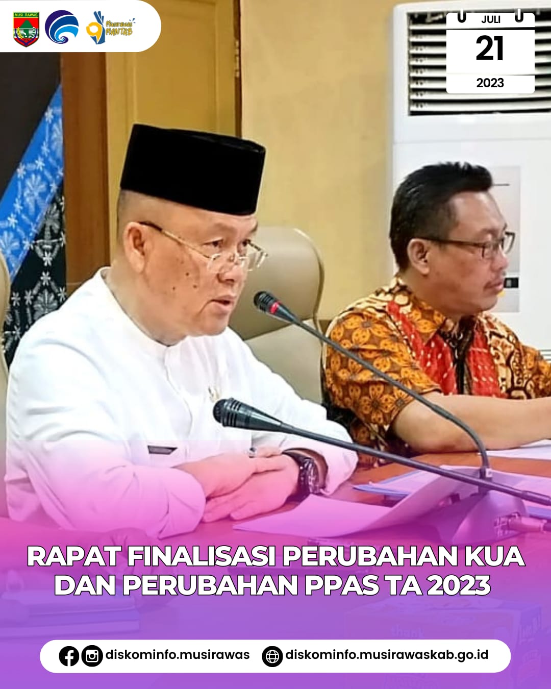 Rapat Pembahasan Finalisasi Perubahan KUA dan Perubahan PPAS Tahun Anggaran 2023