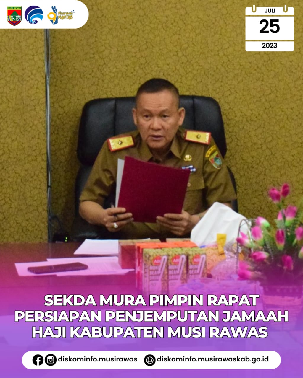Rapat Persiapan Penjemputan Jamaah Haji Kabupaten Musi Rawas