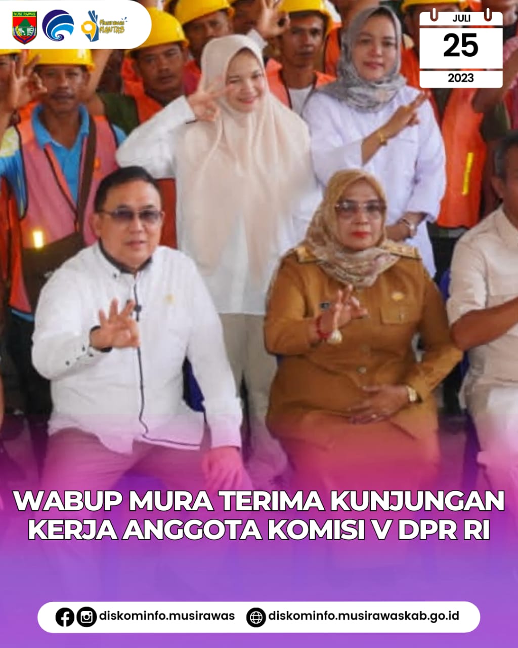 Kunjungan Kerja Anggota Komisi V DPR RI Bapak Ir. H. Eddy Santana Putra, MT
