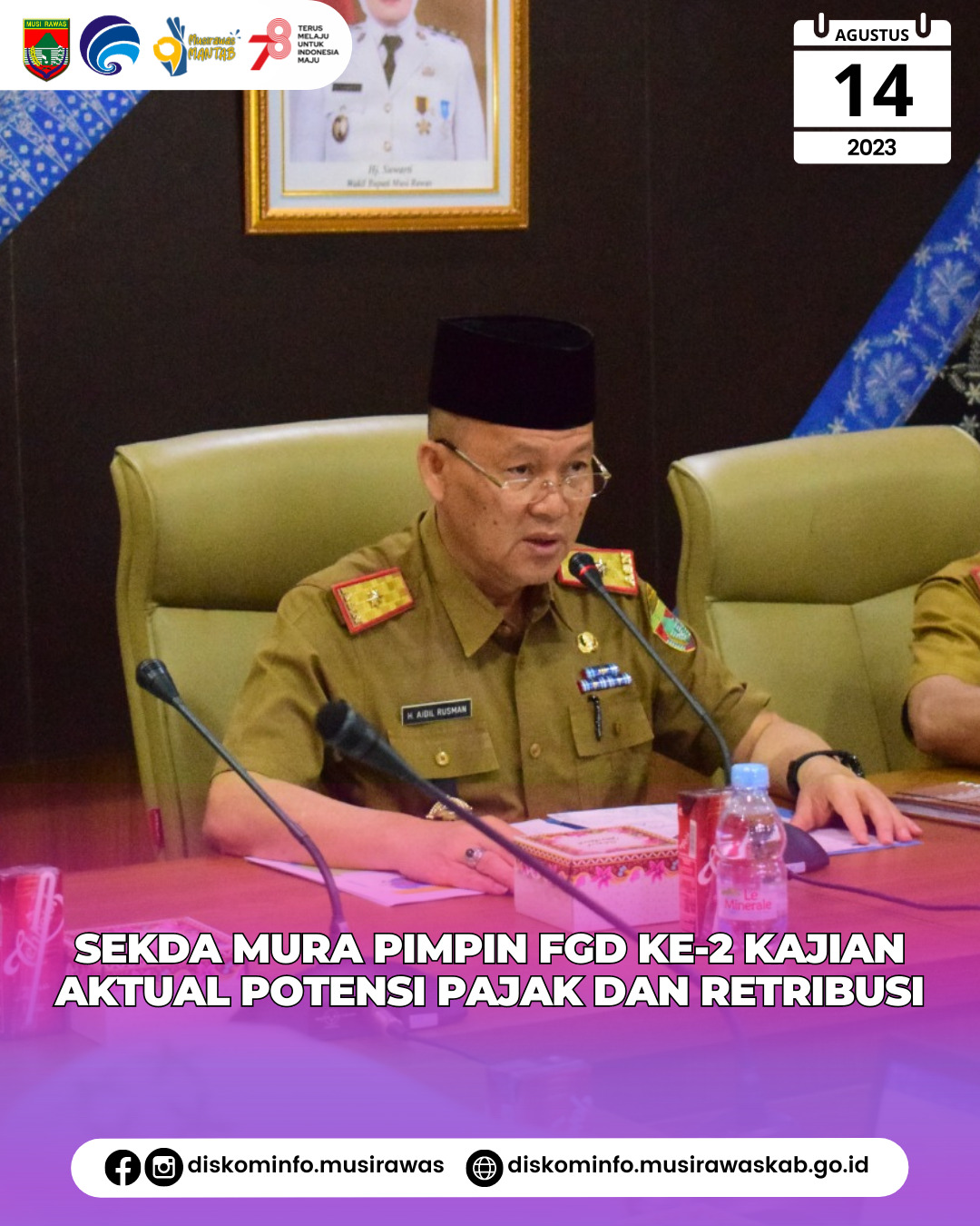 Focus Group Discussion (FGD) Ke 2 Kajian Aktual Potensi Pajak dan Ekstensifikasi Pengelolaan Pendapatan Asli Daerah