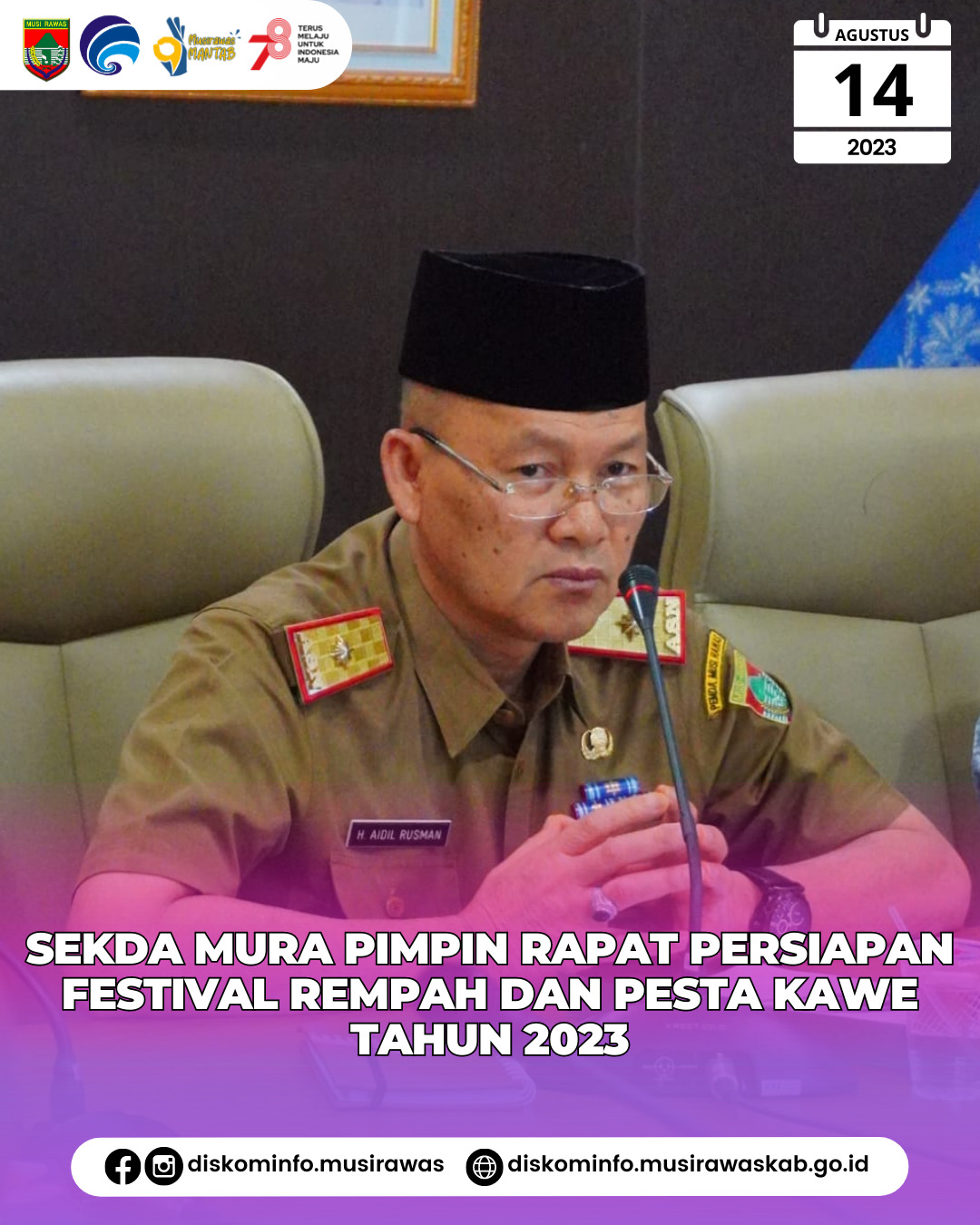 Rapat Persiapan Festival Rempah dan Pesta Kawe Tahun 2023